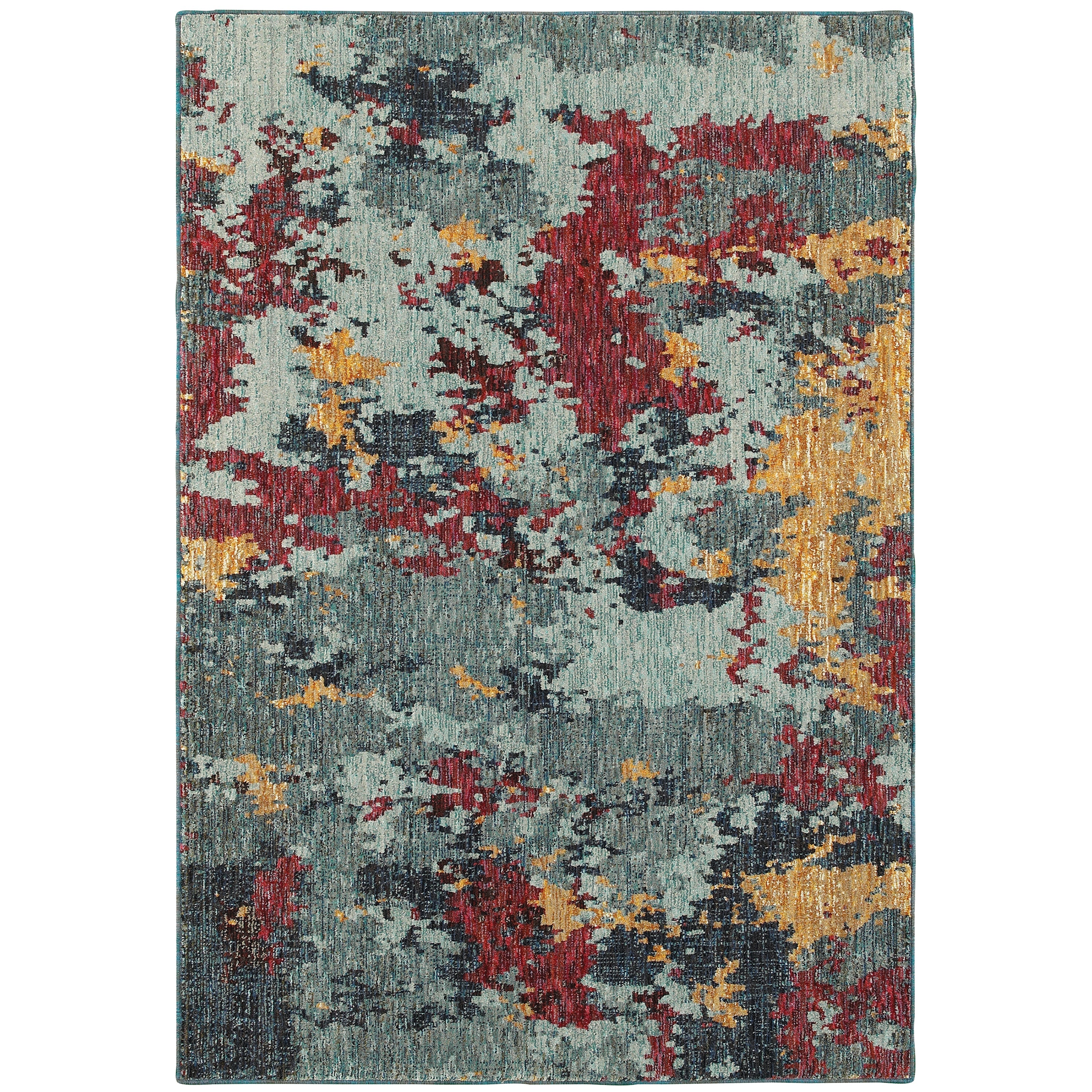 Oriental Weavers Evolution 8036C Blue/Red Area Rug