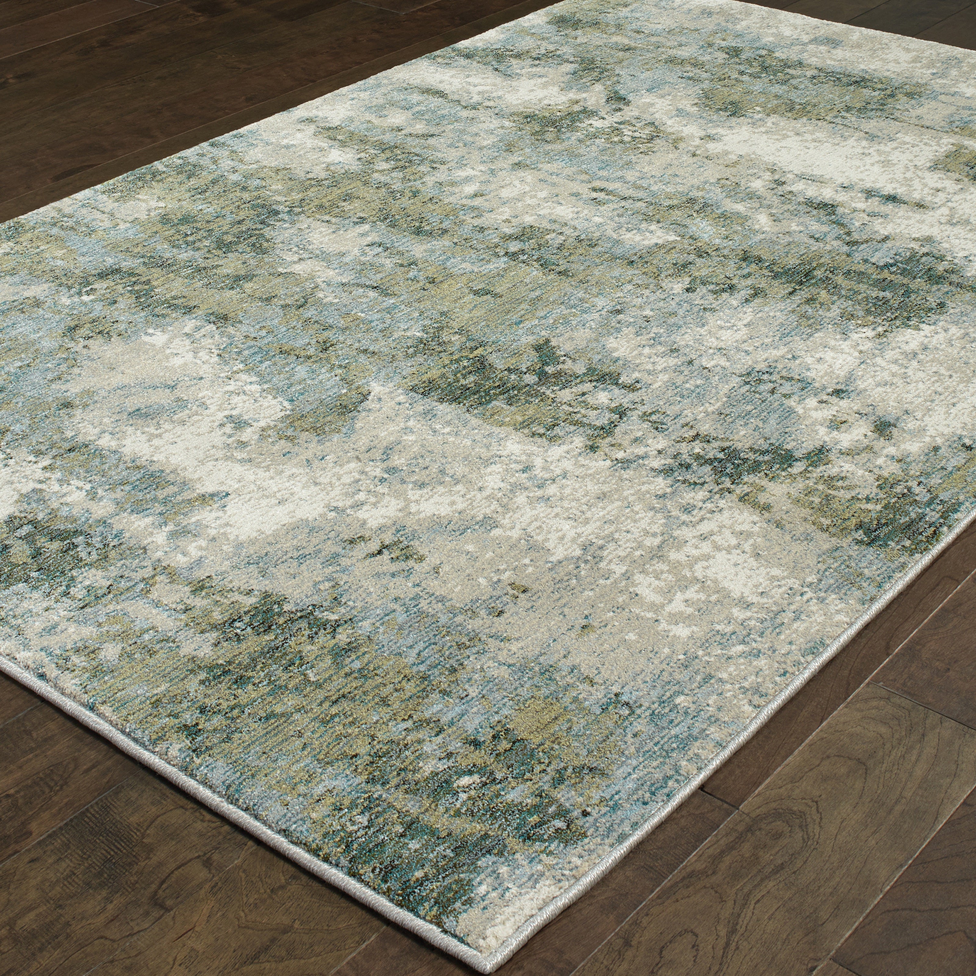 Oriental Weavers Evolution 8039E Blue/Green Area Rug