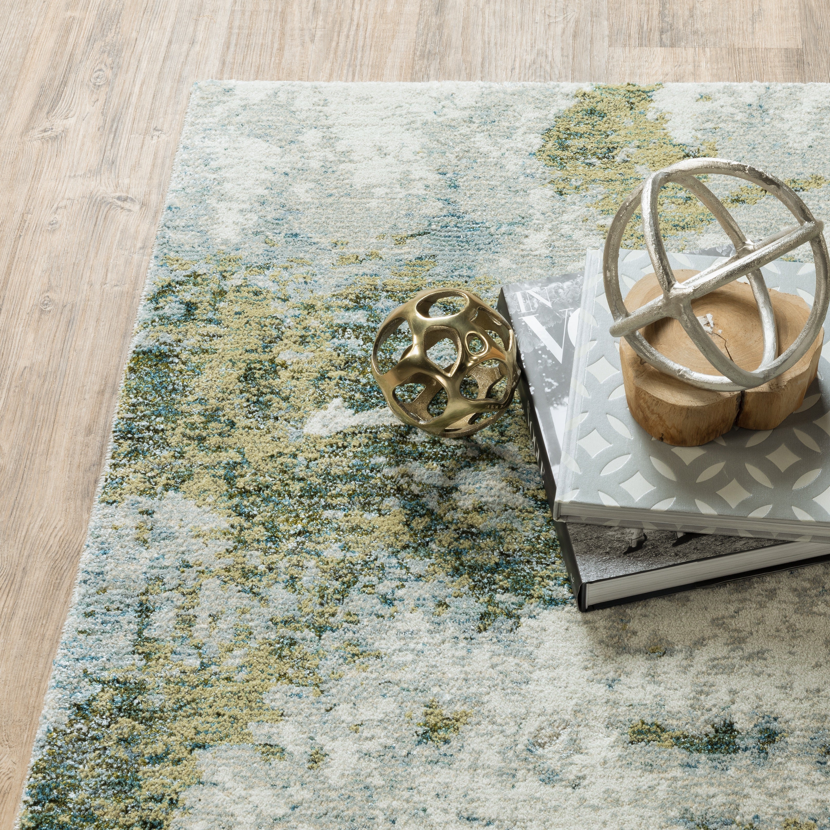 Oriental Weavers Evolution 8039E Blue/Green Area Rug