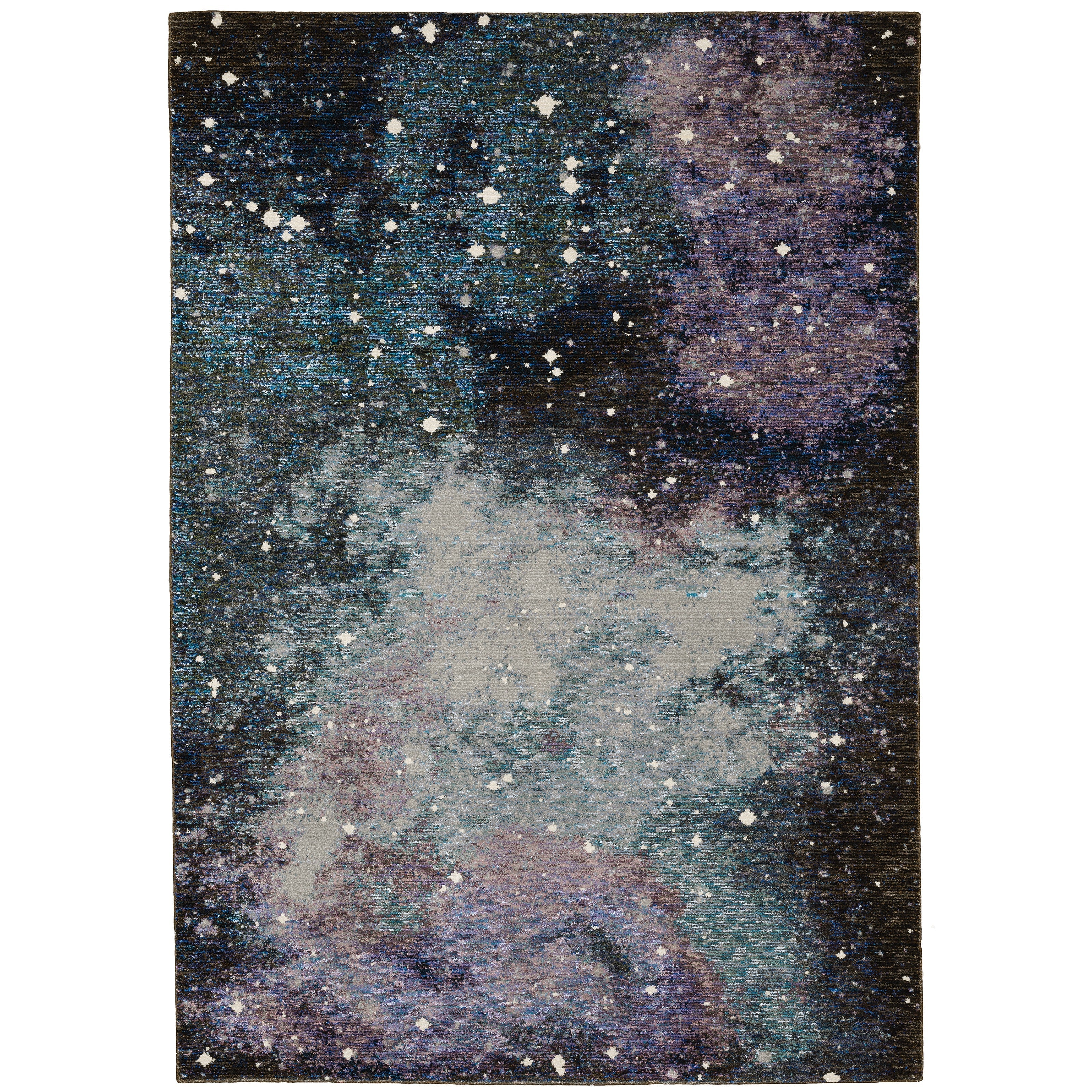 Oriental Weavers Evolution 958A Midnight/Purple Area Rug