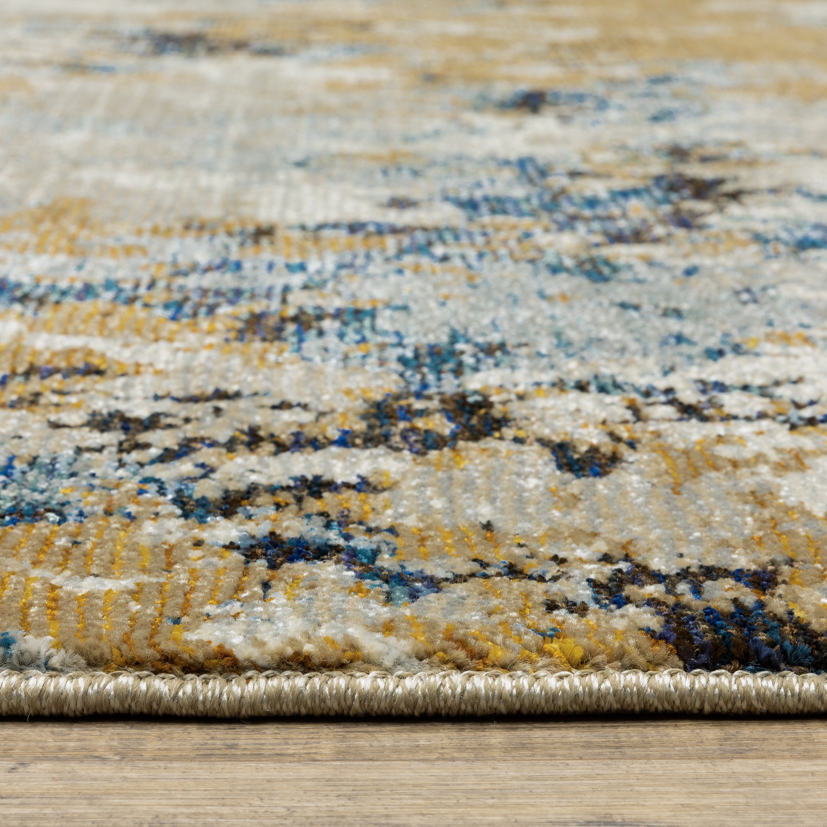 Oriental Weavers Evolution 980A Blue/Gold Area Rug