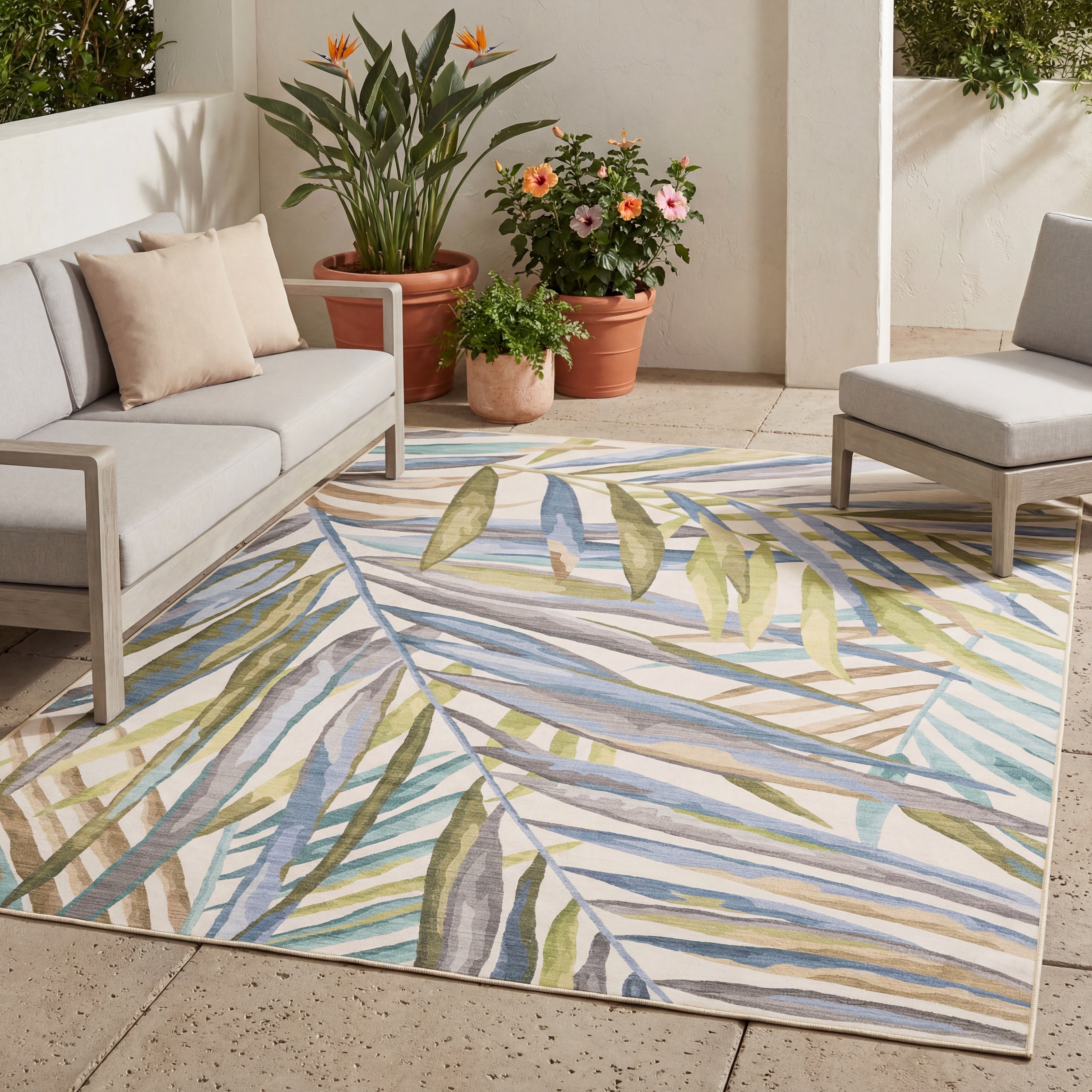 Oriental Weavers Fiji FIJ03 Beige/Multi Area Rug