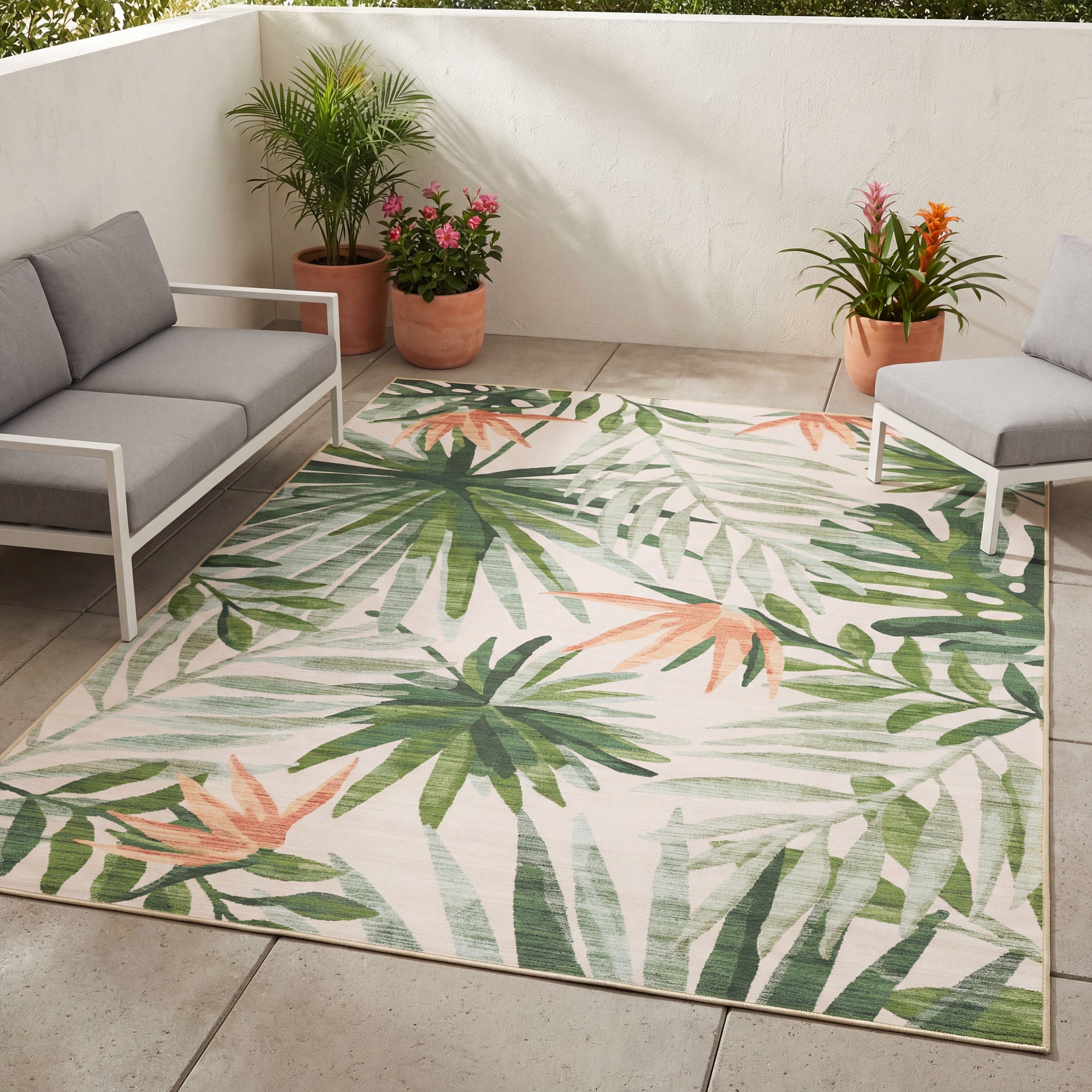 Oriental Weavers Fiji FIJ04 Beige/Green Area Rug