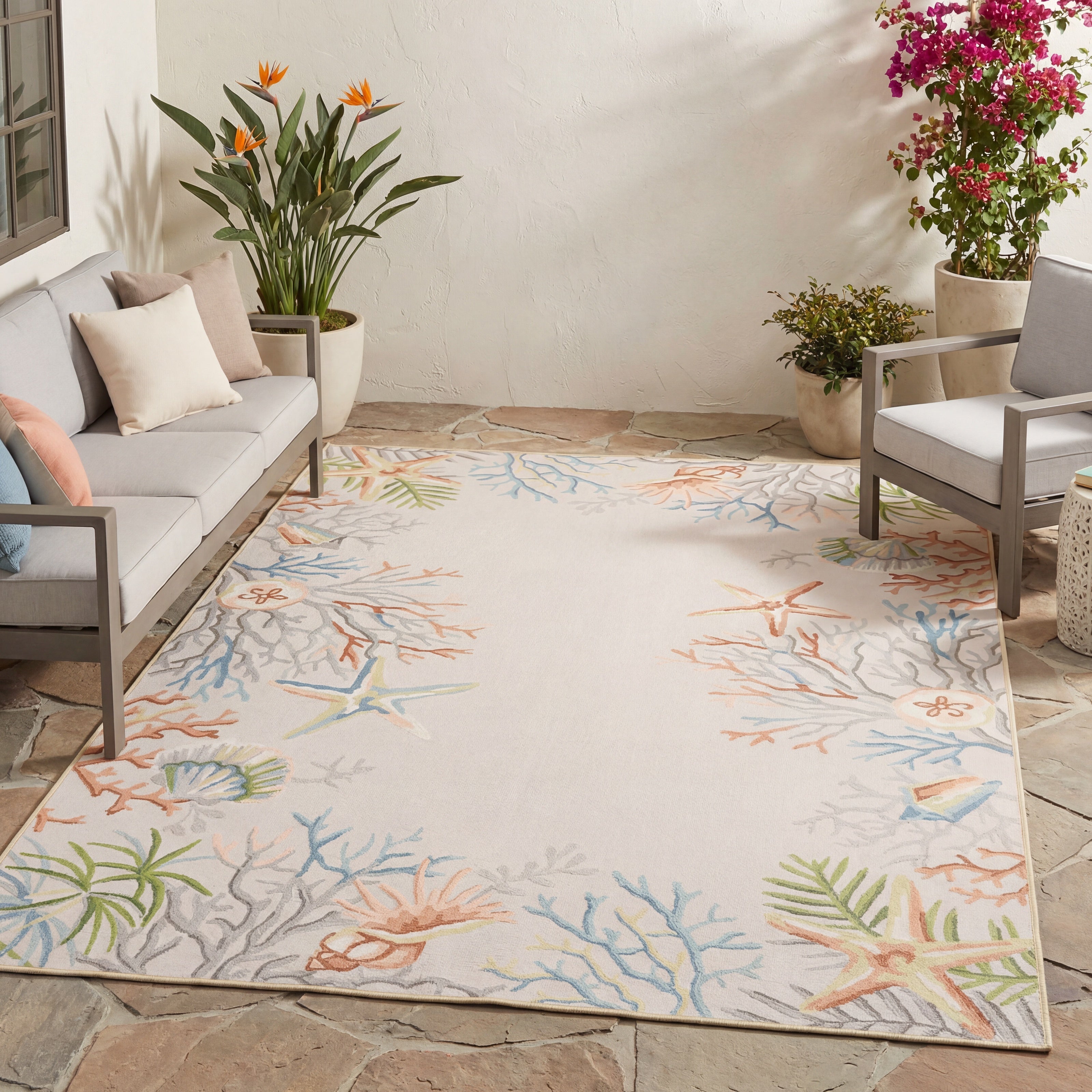Oriental Weavers Fiji FIJ06 Beige/Multi Area Rug