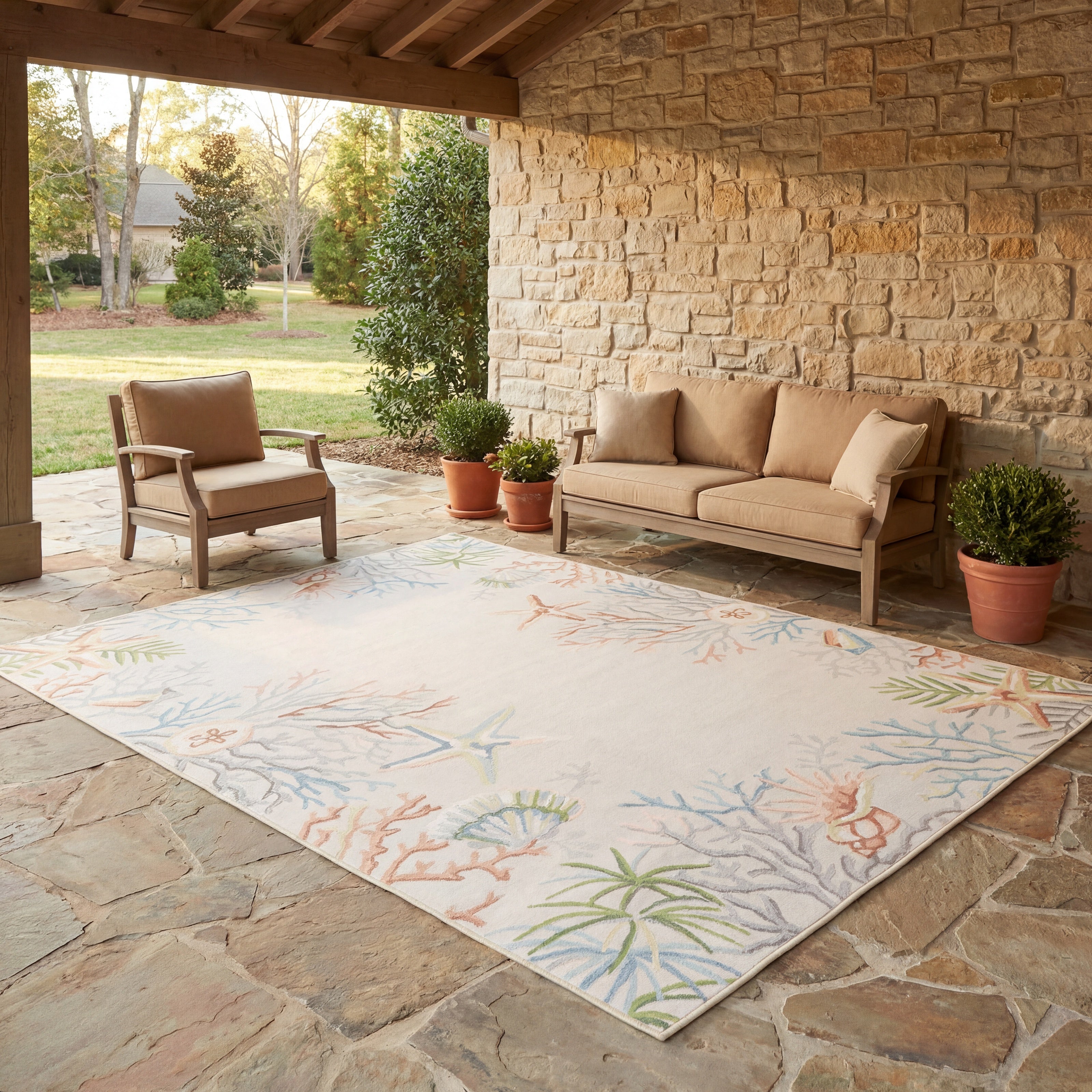 Oriental Weavers Fiji FIJ06 Beige/Multi Area Rug