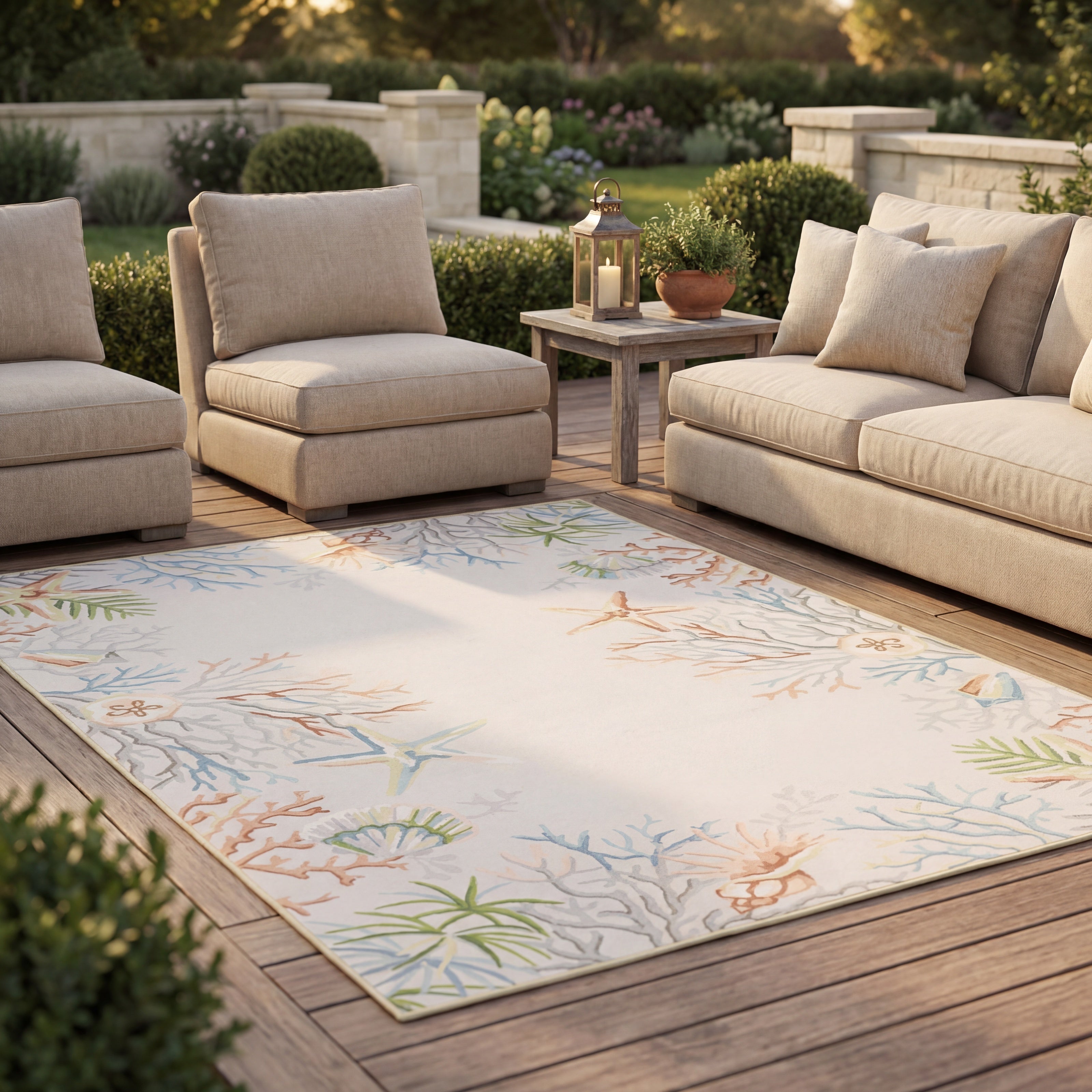 Oriental Weavers Fiji FIJ06 Beige/Multi Area Rug
