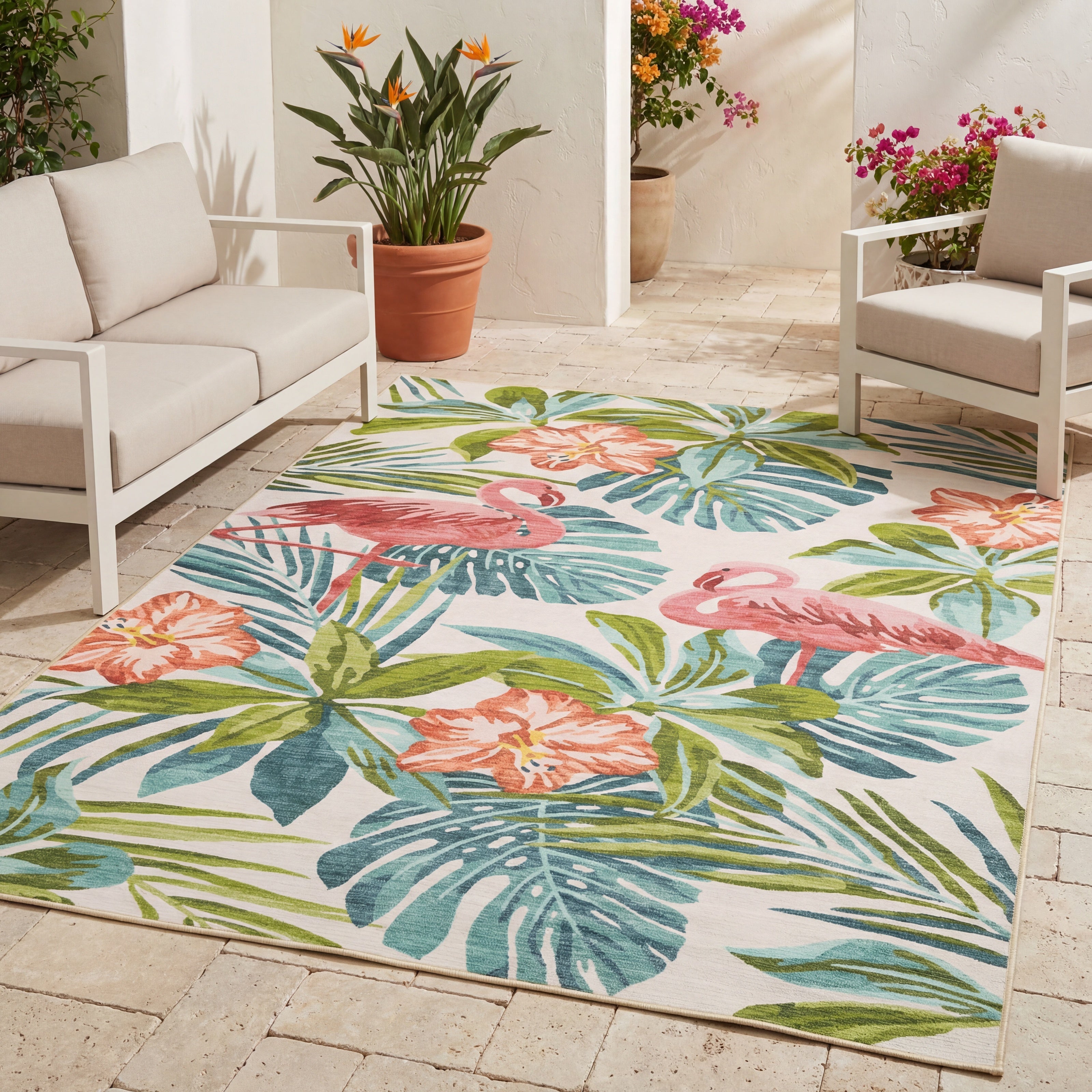 Oriental Weavers Fiji FIJ08 Beige/Multi Area Rug