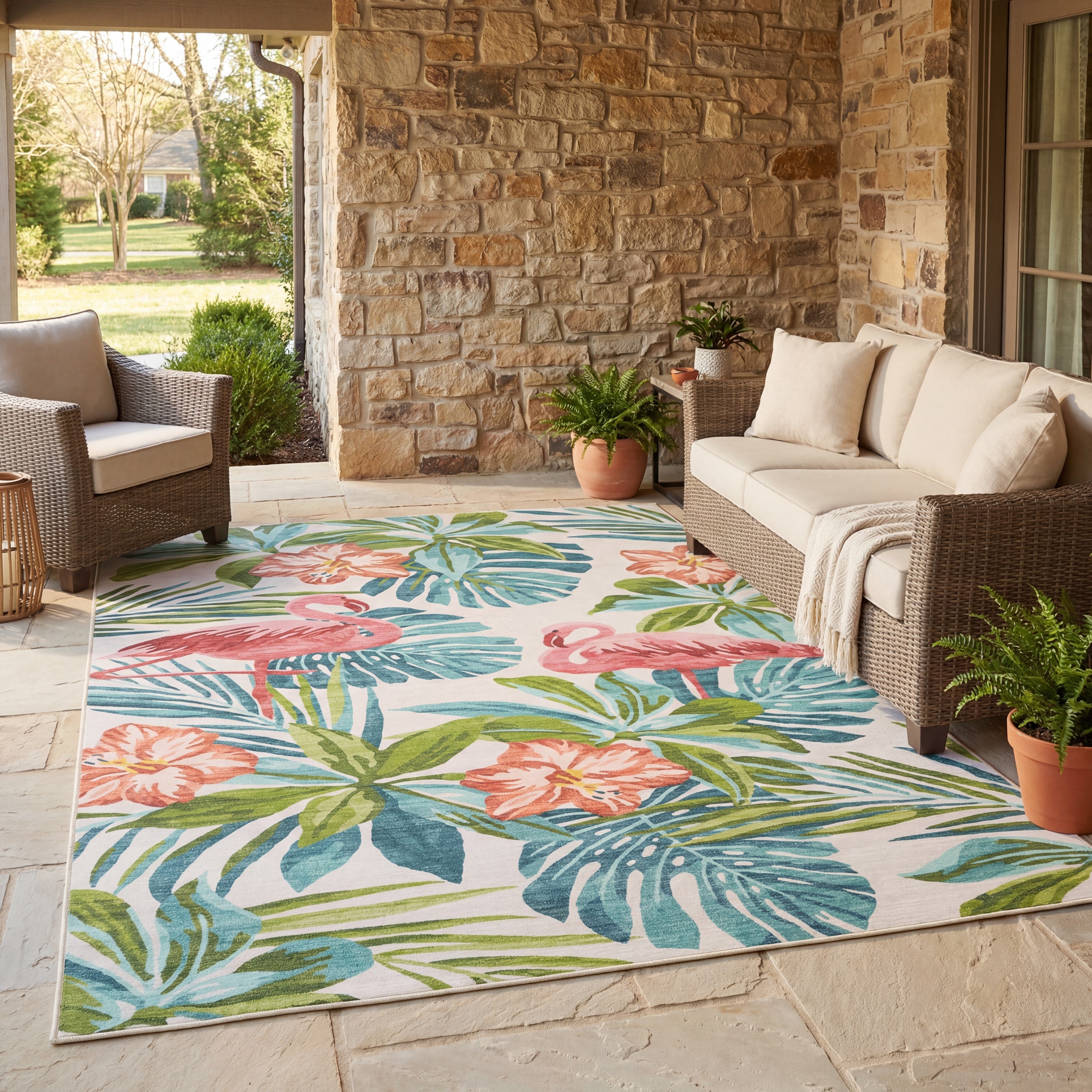 Oriental Weavers Fiji FIJ08 Beige/Multi Area Rug