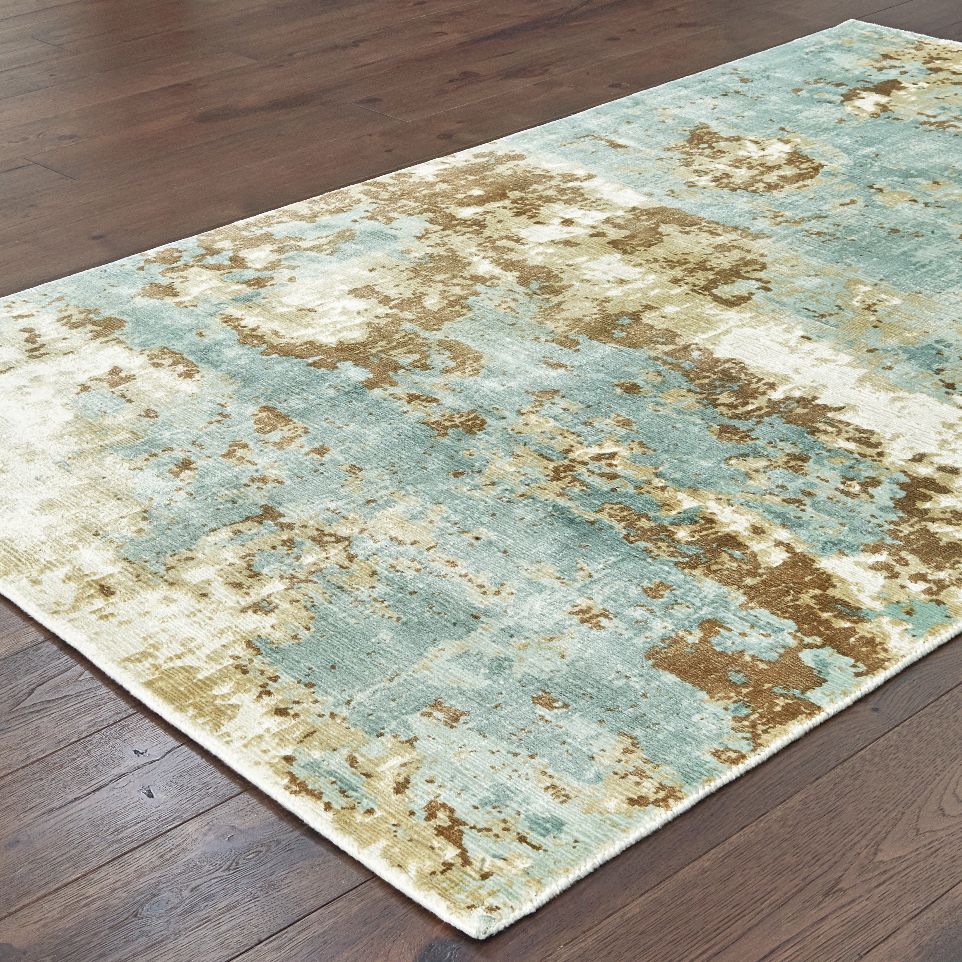 Oriental Weavers Formations 70001 Blue/Brown Area Rug