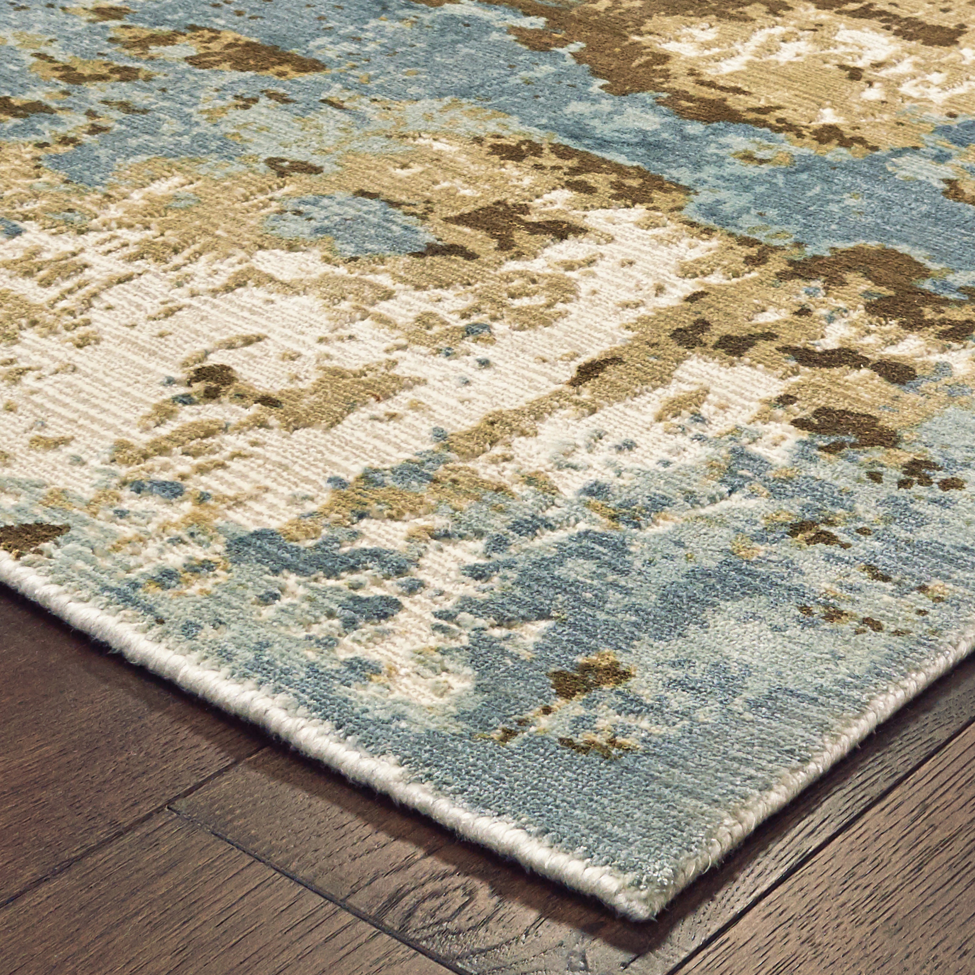 Oriental Weavers Formations 70001 Blue/Brown Area Rug