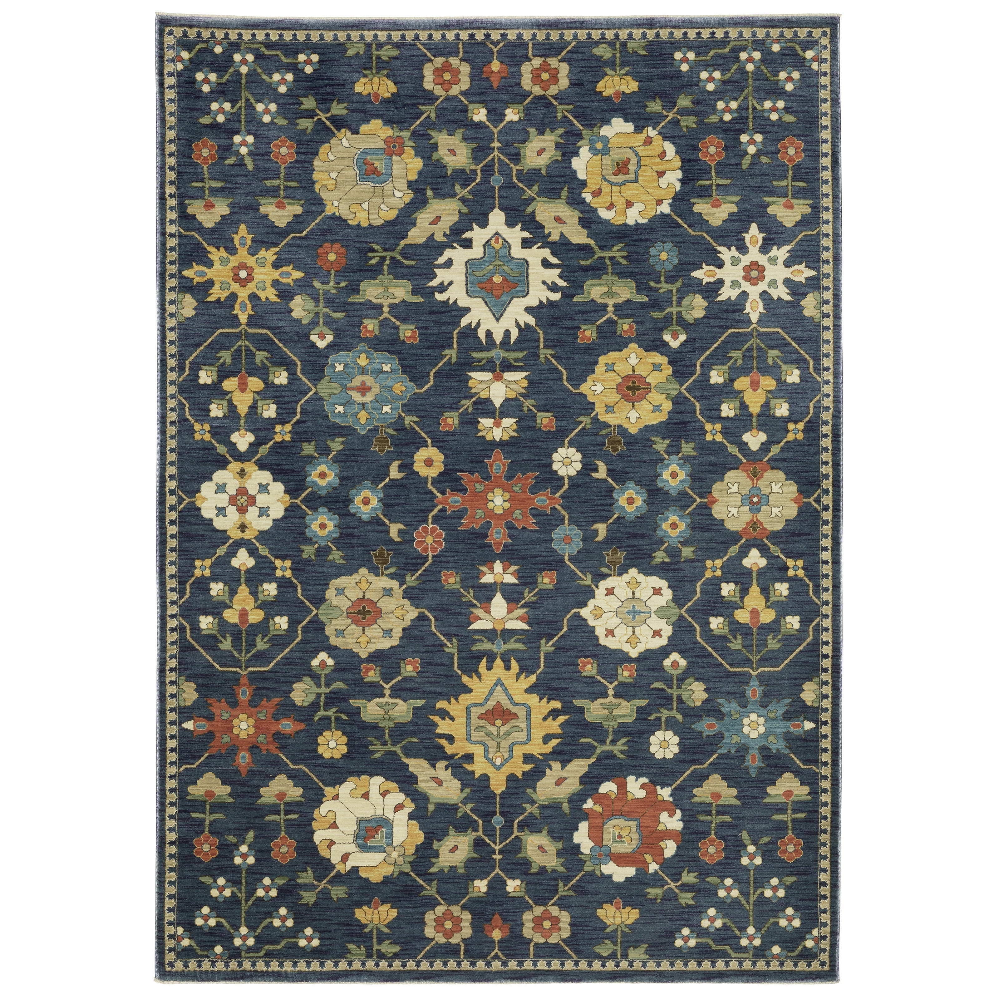 Oriental Weavers Francesca FR02L Blue/Multi Area Rug
