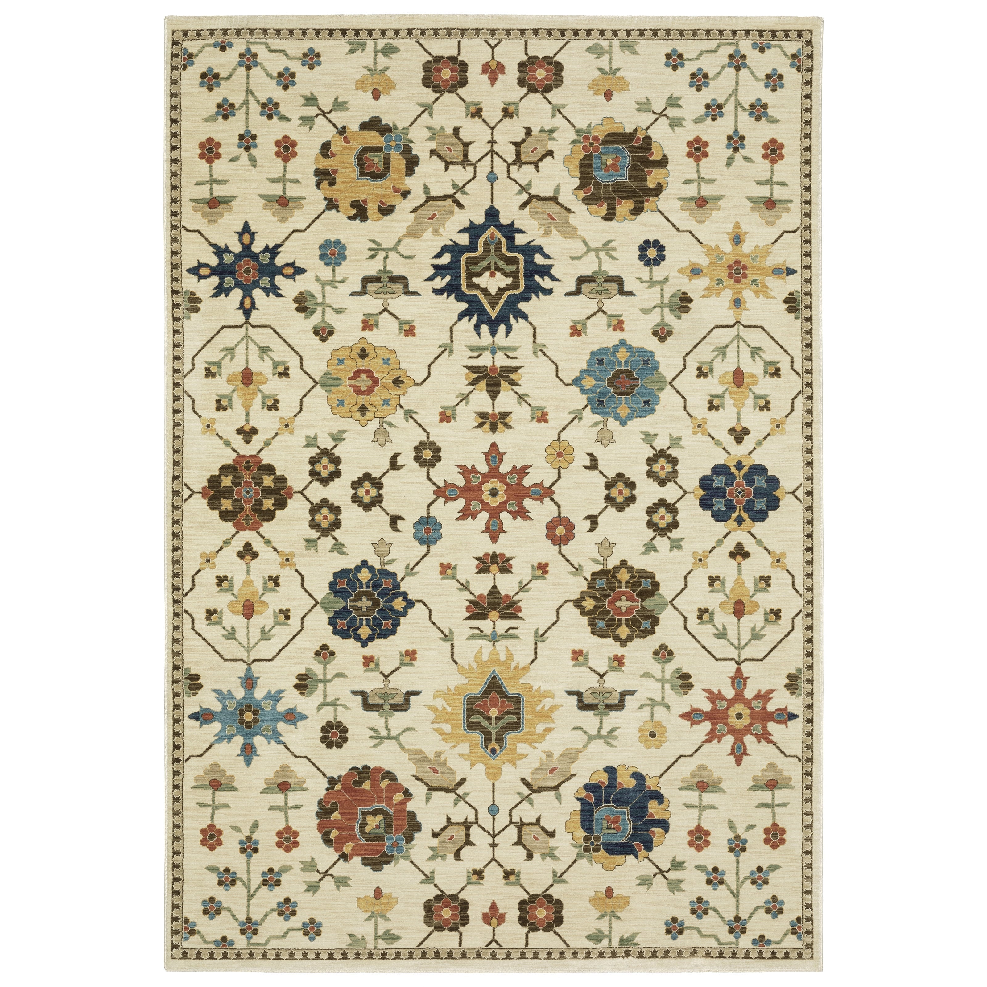 Oriental Weavers Francesca FR02M Ivory/Multi Area Rug
