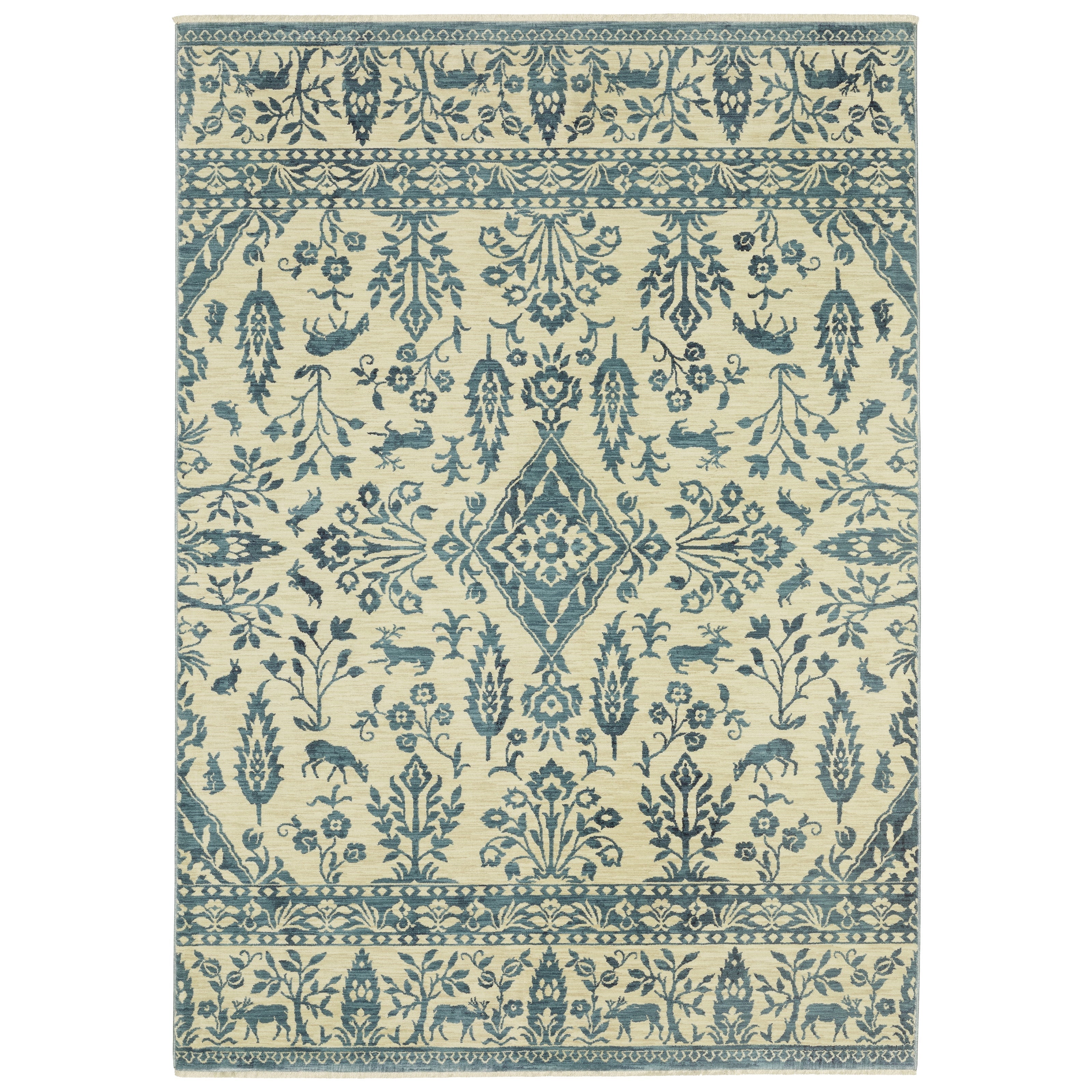 Oriental Weavers Francesca FR08H Blue/Ivory Area Rug