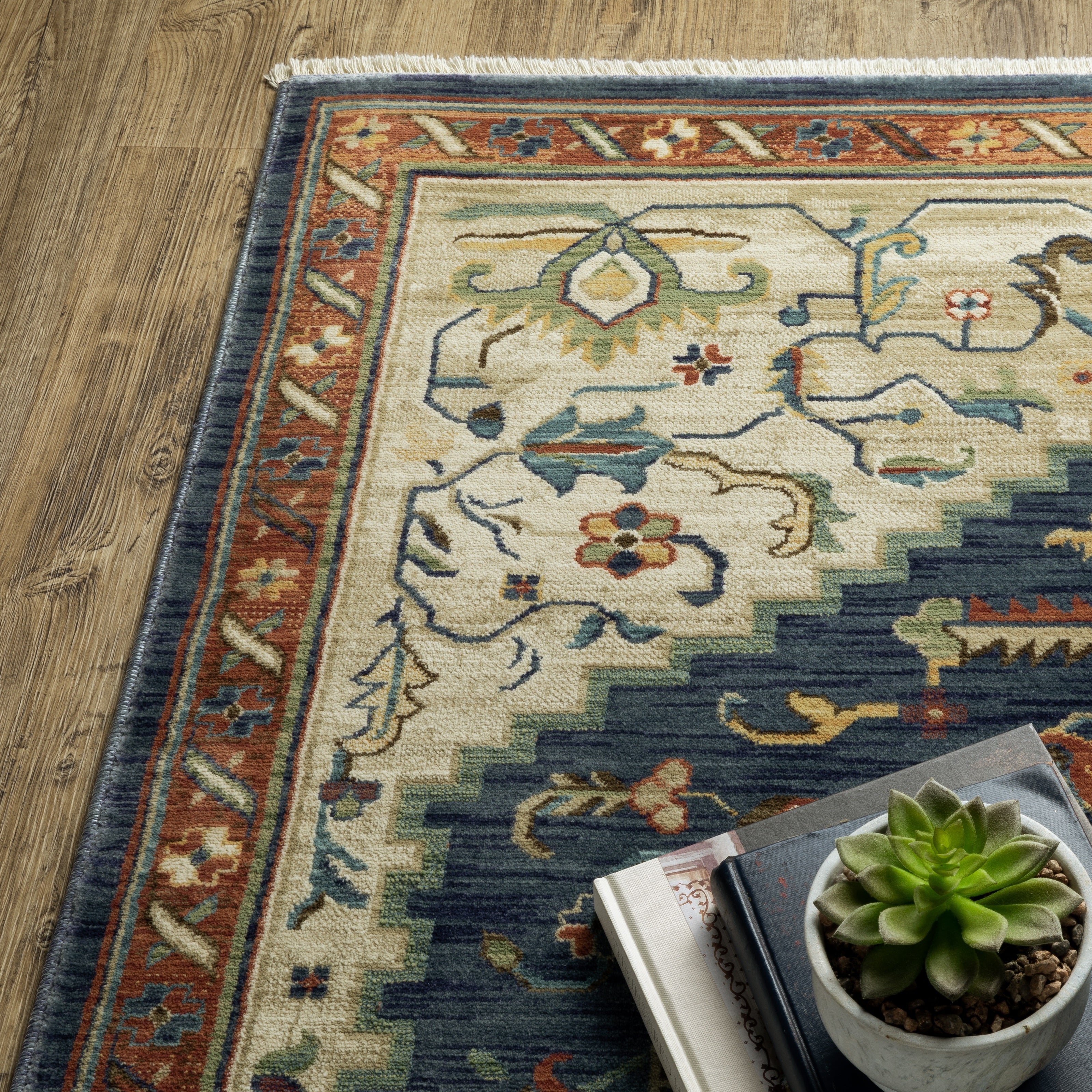 Oriental Weavers Francesca FR09F Blue/Multi Area Rug