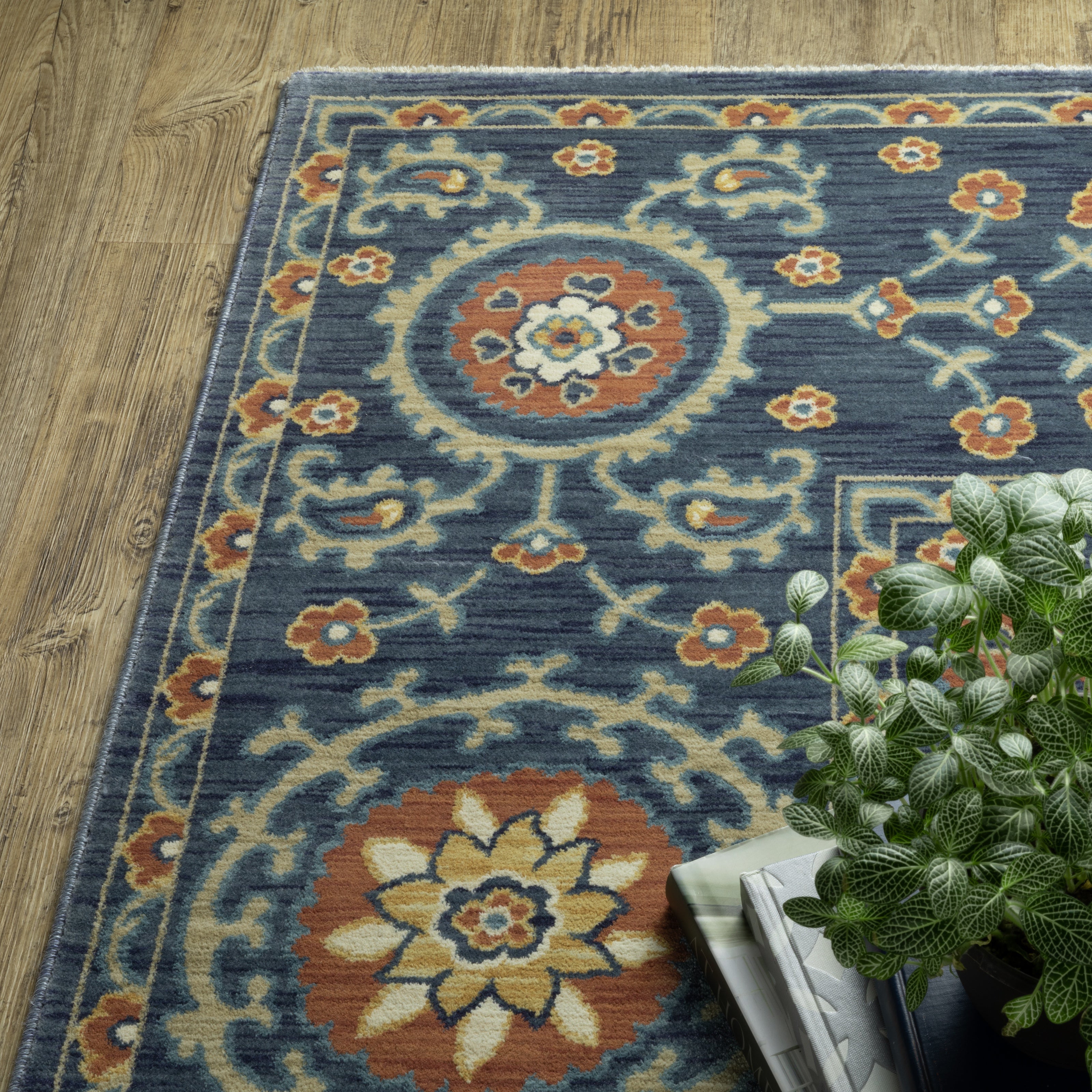 Oriental Weavers Francesca FR11B Blue/Rust Area Rug