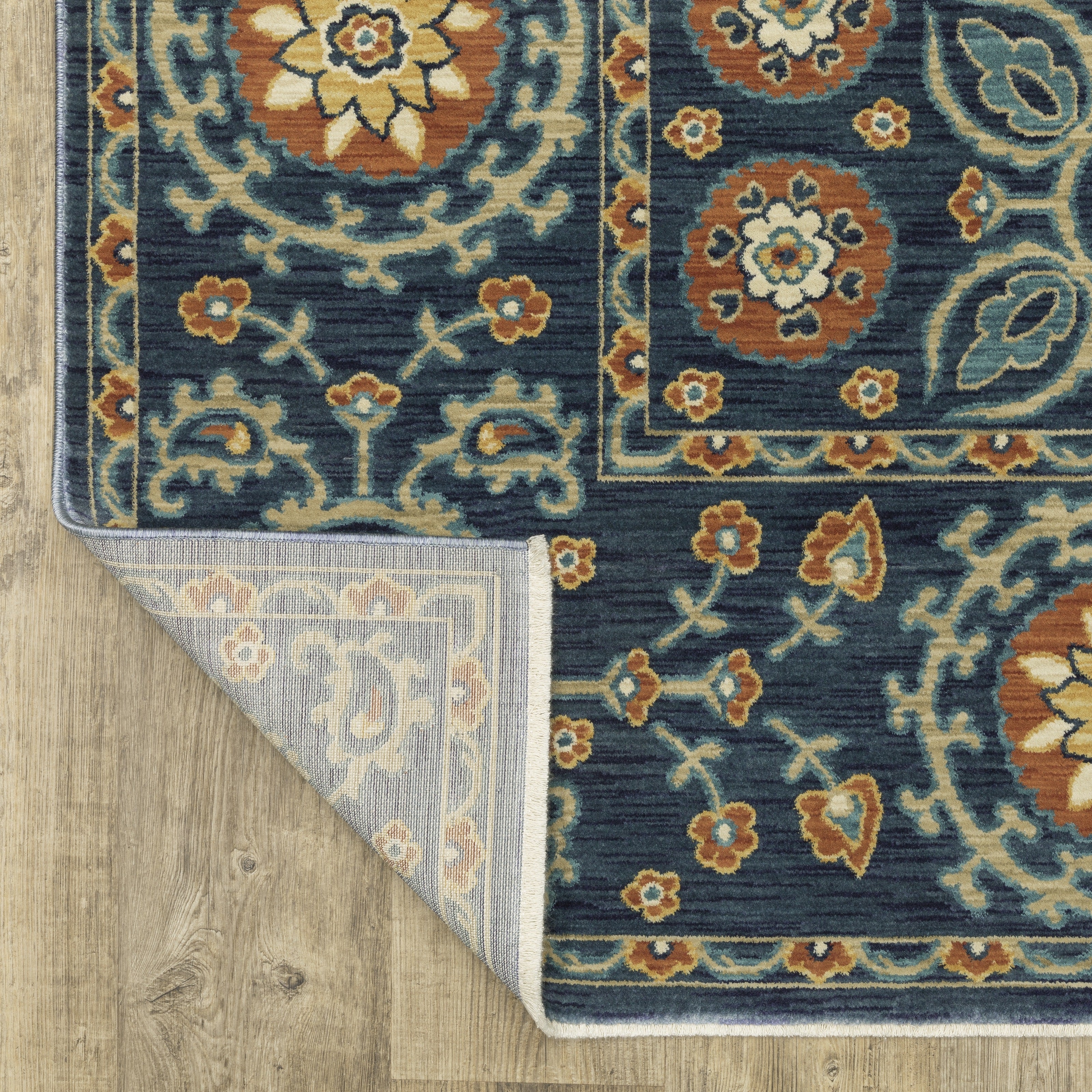 Oriental Weavers Francesca FR11B Blue/Rust Area Rug
