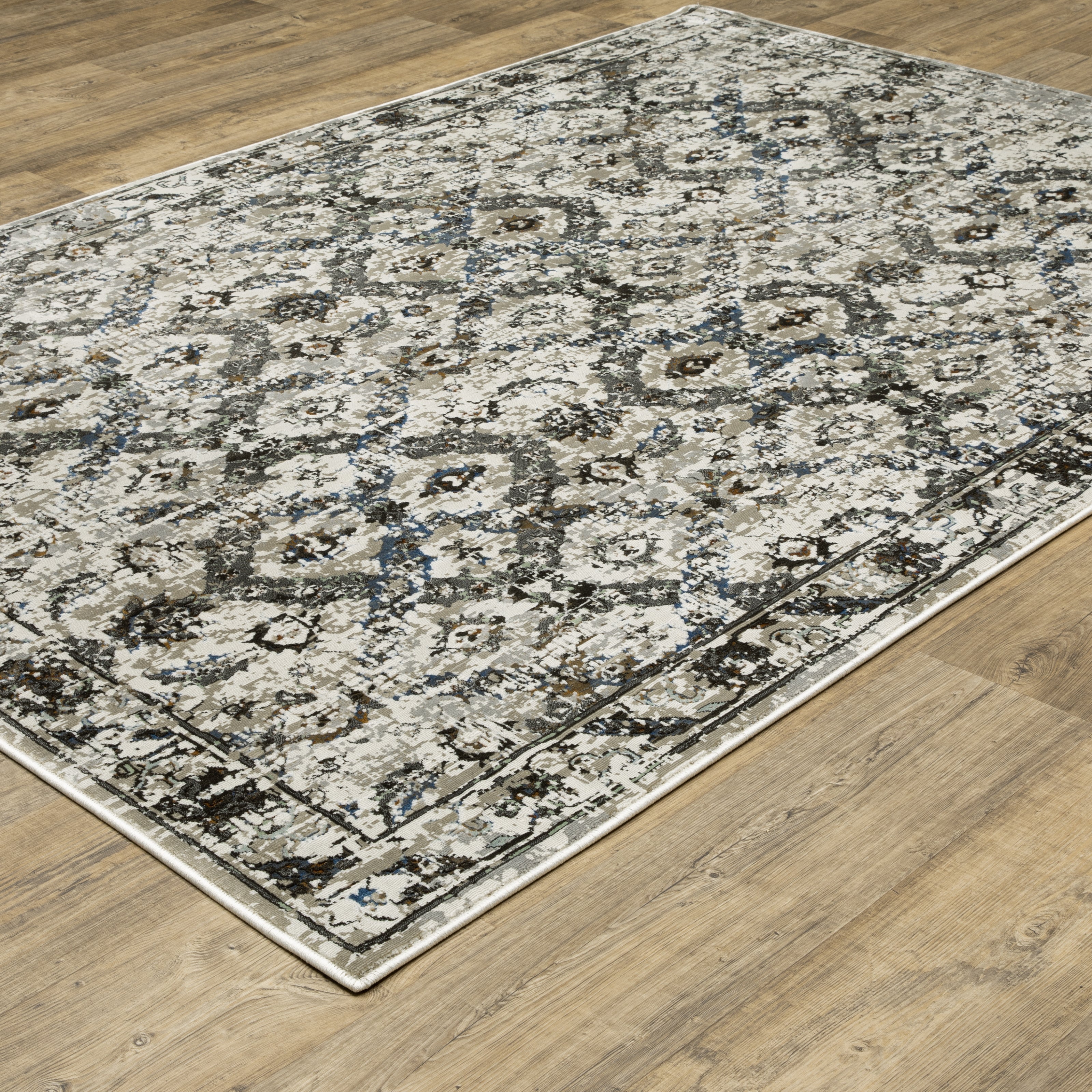 Oriental Weavers Gemini 1003E Charcoal/Grey Area Rug