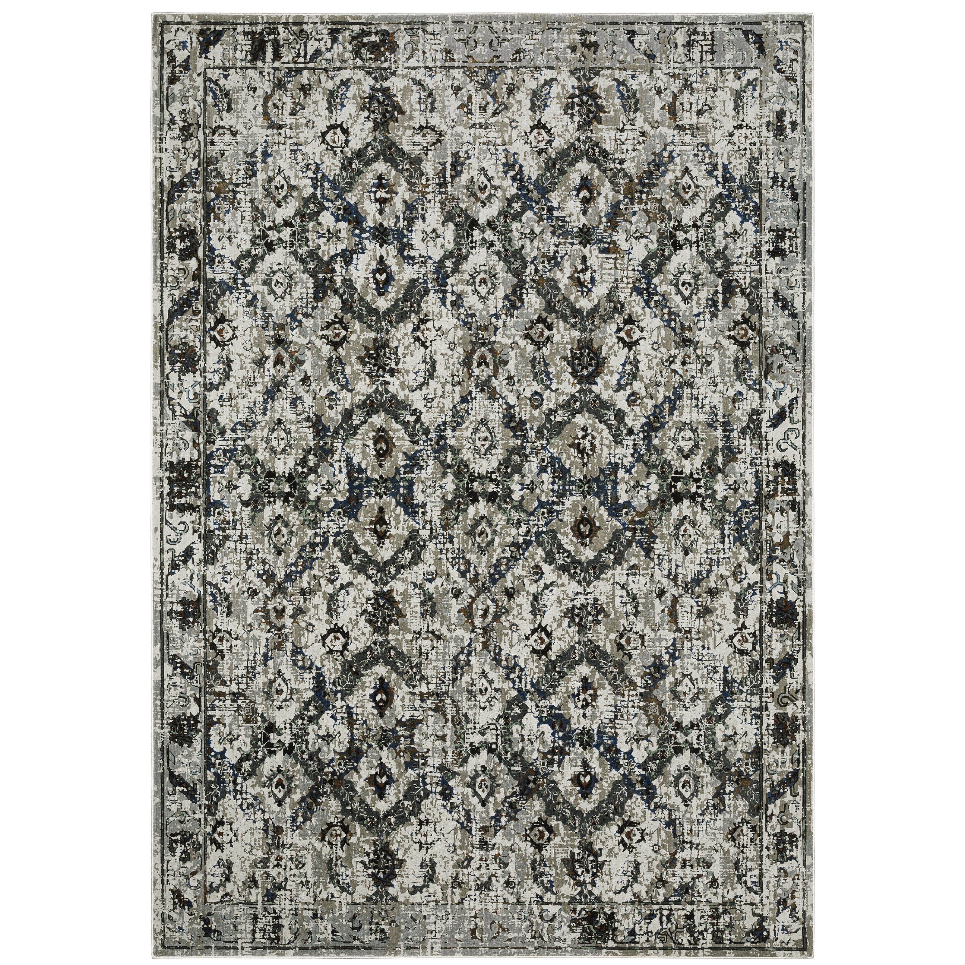 Oriental Weavers Gemini 1003E Charcoal/Grey Area Rug