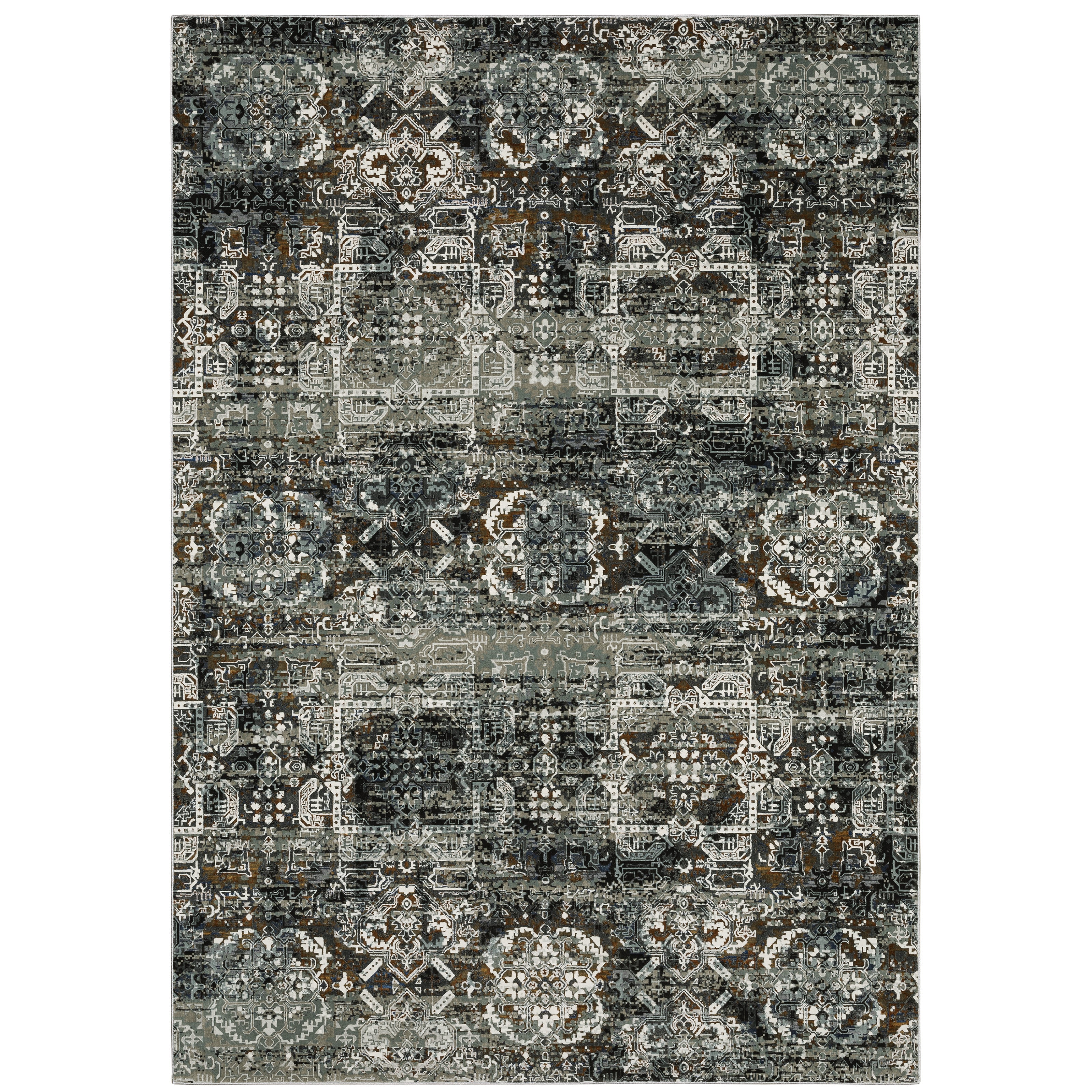 Oriental Weavers Gemini 2060V Charcoal/Multi Area Rug