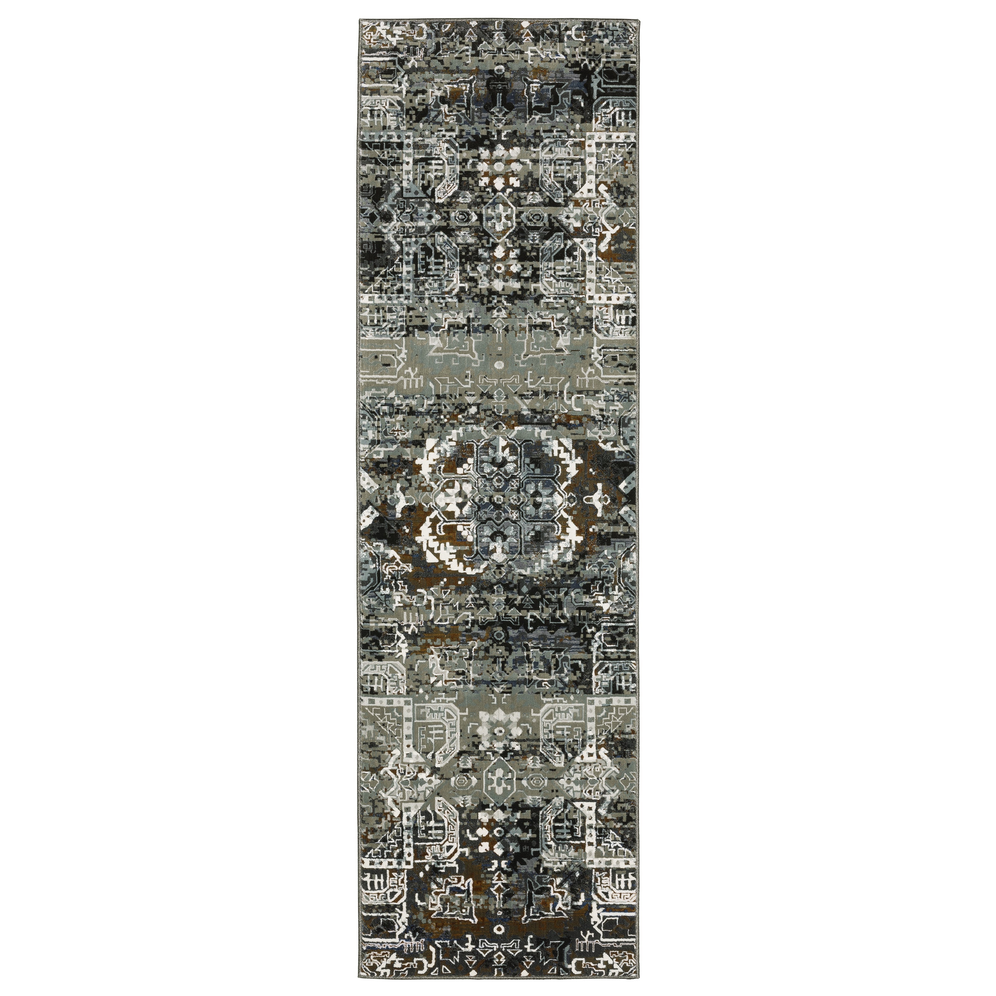 Oriental Weavers Gemini 2060V Charcoal/Multi Area Rug