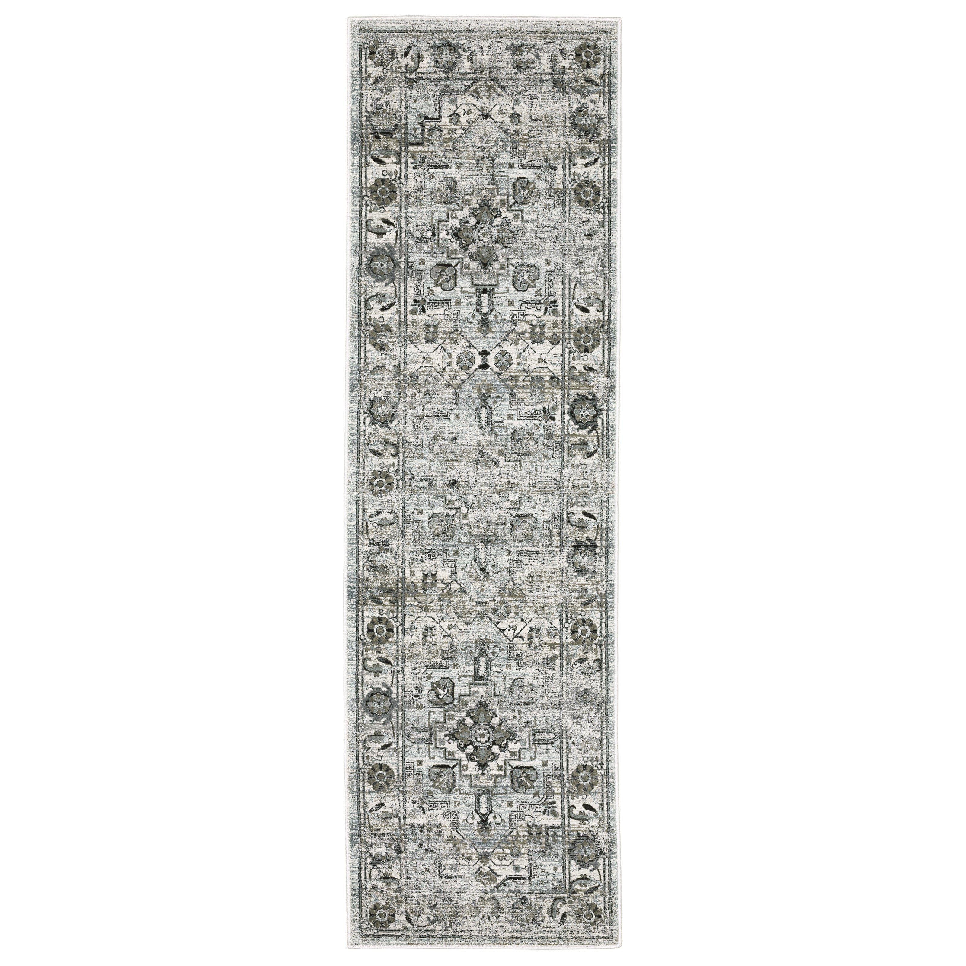 Oriental Weavers Gemini 20Z Grey/Blue Area Rug