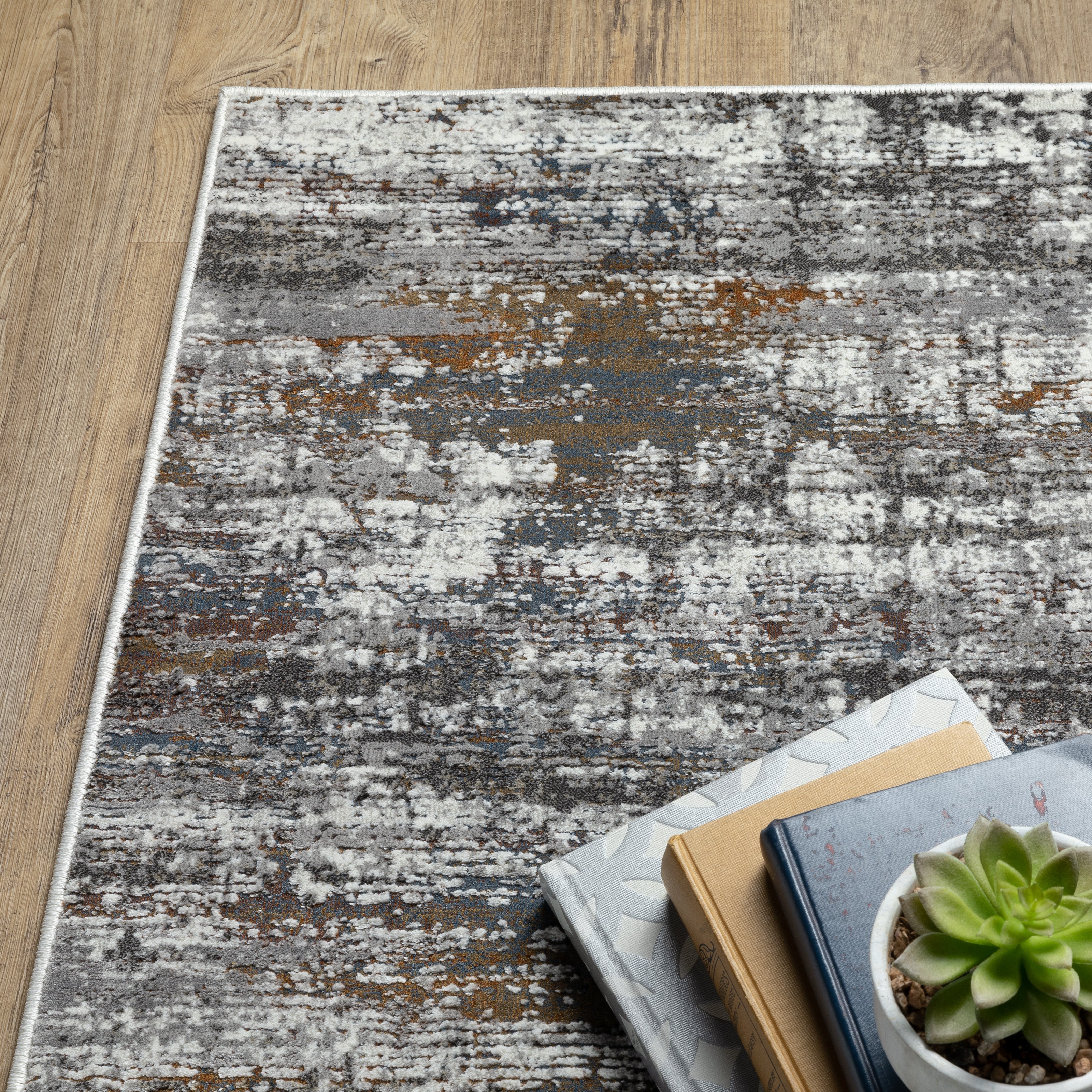 Oriental Weavers Gemini 4151U Charcoal/Grey Area Rug