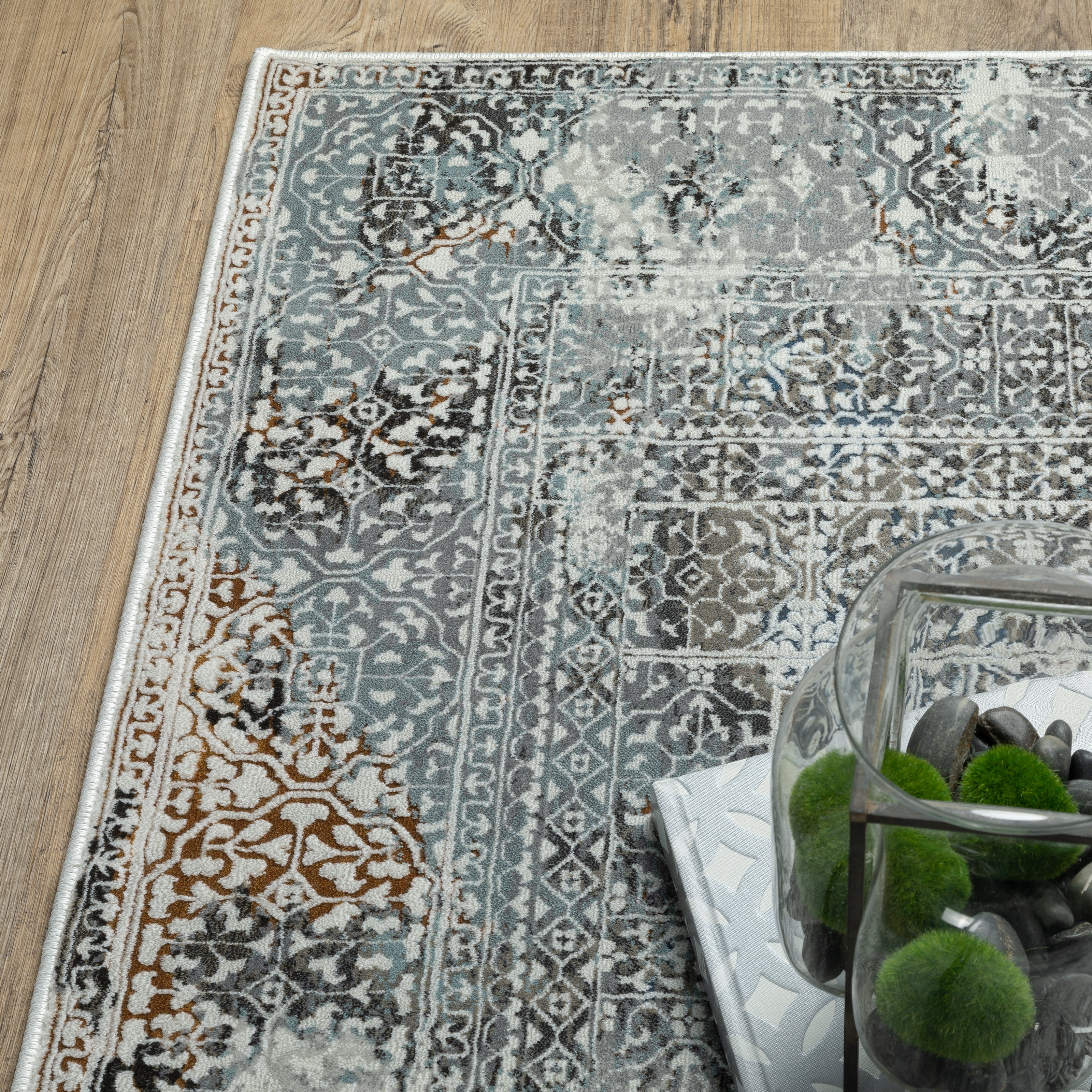 Oriental Weavers Gemini 4153F Grey/Multi Area Rug