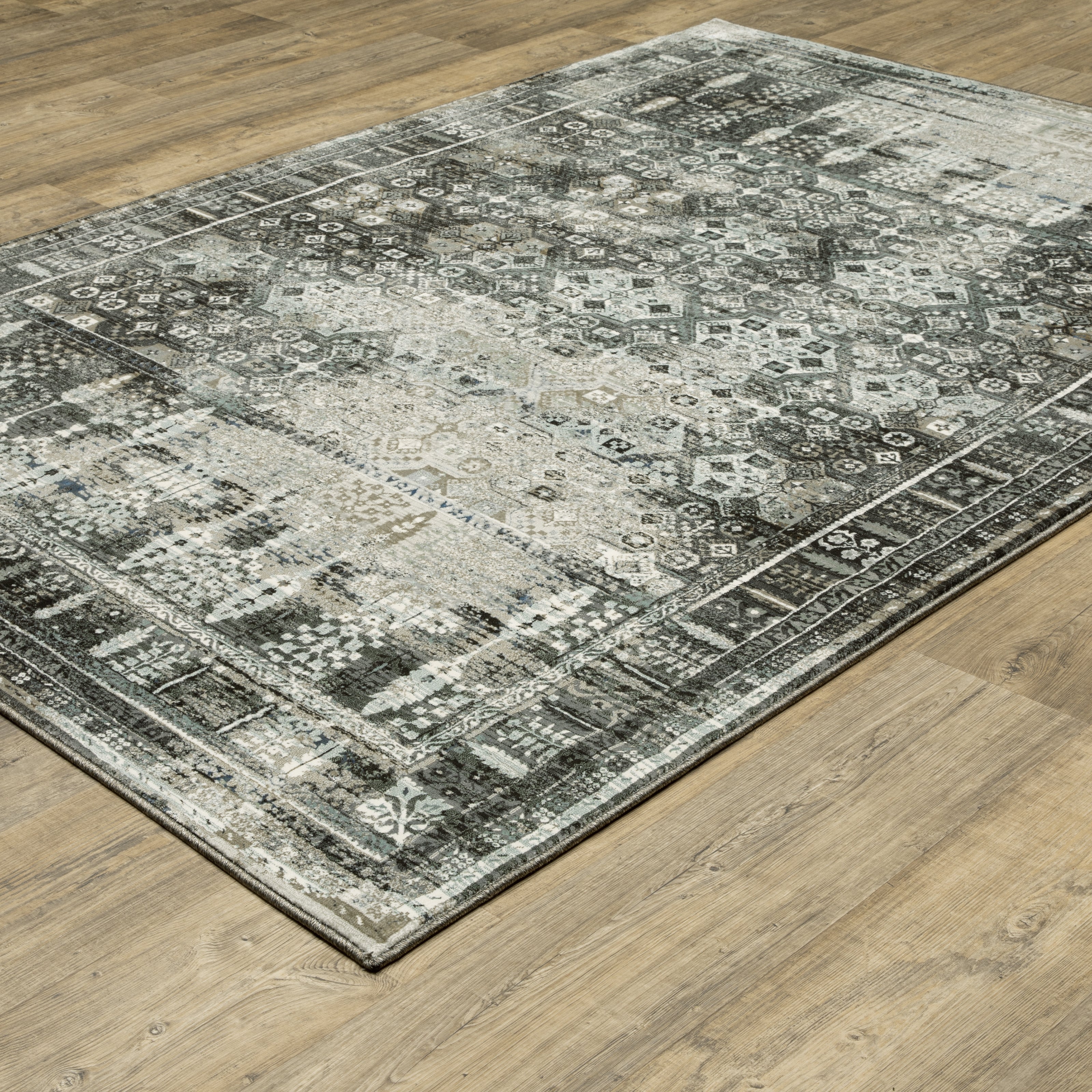 Oriental Weavers Gemini 70N Charcoal/Grey Area Rug