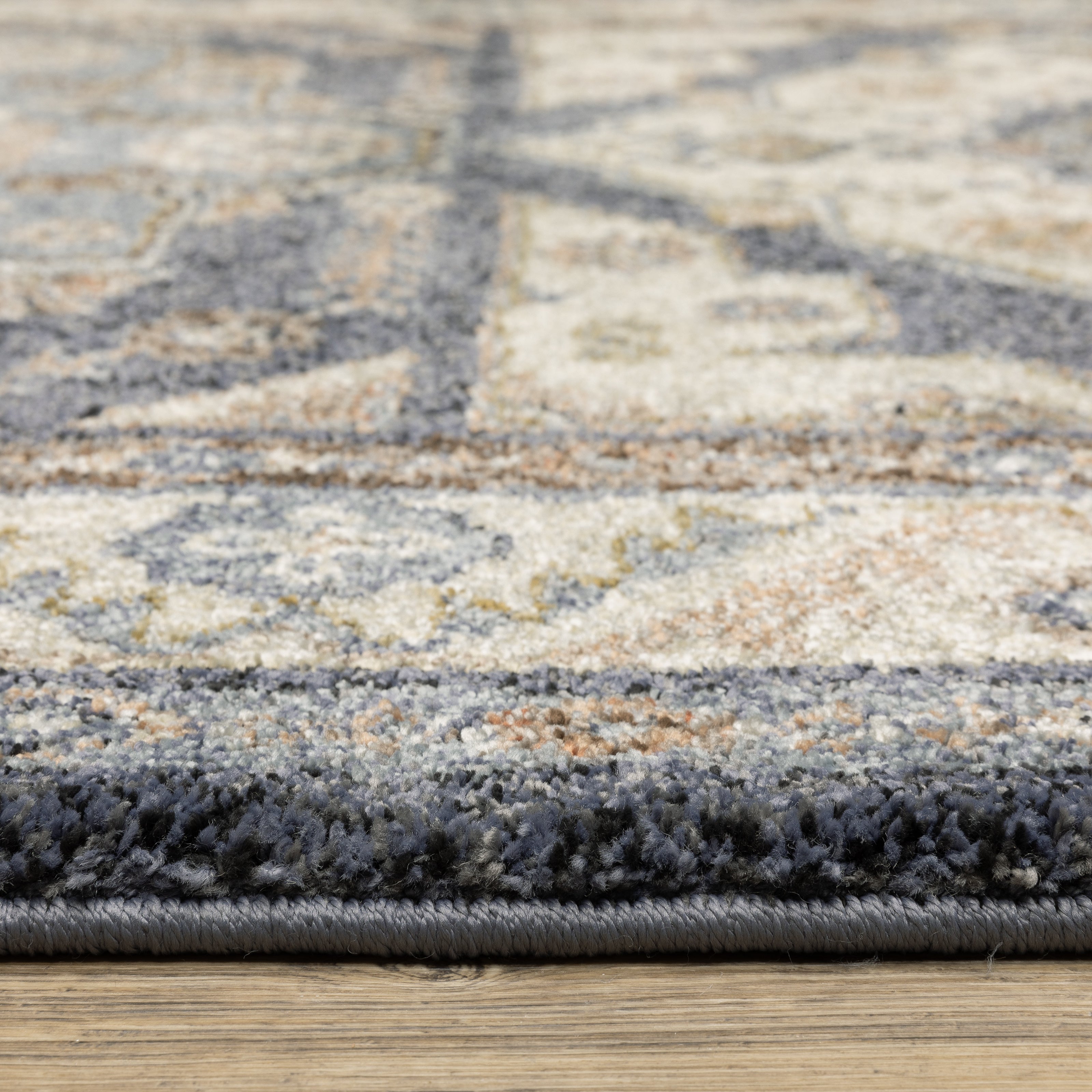 Oriental Weavers Gemma GEM02 Blue/Rust Area Rug