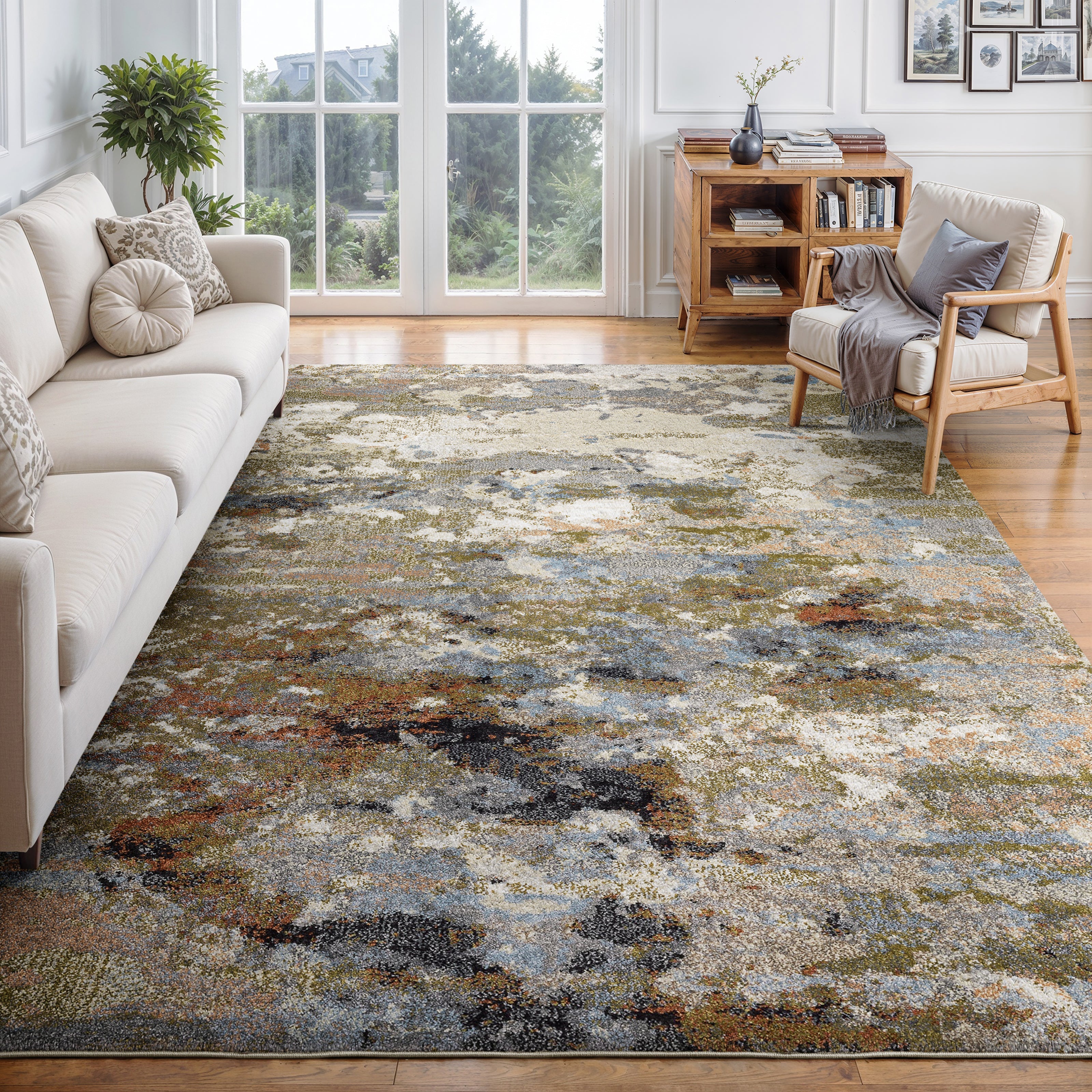 Oriental Weavers Gemma GEM07 Gold/Rust Area Rug