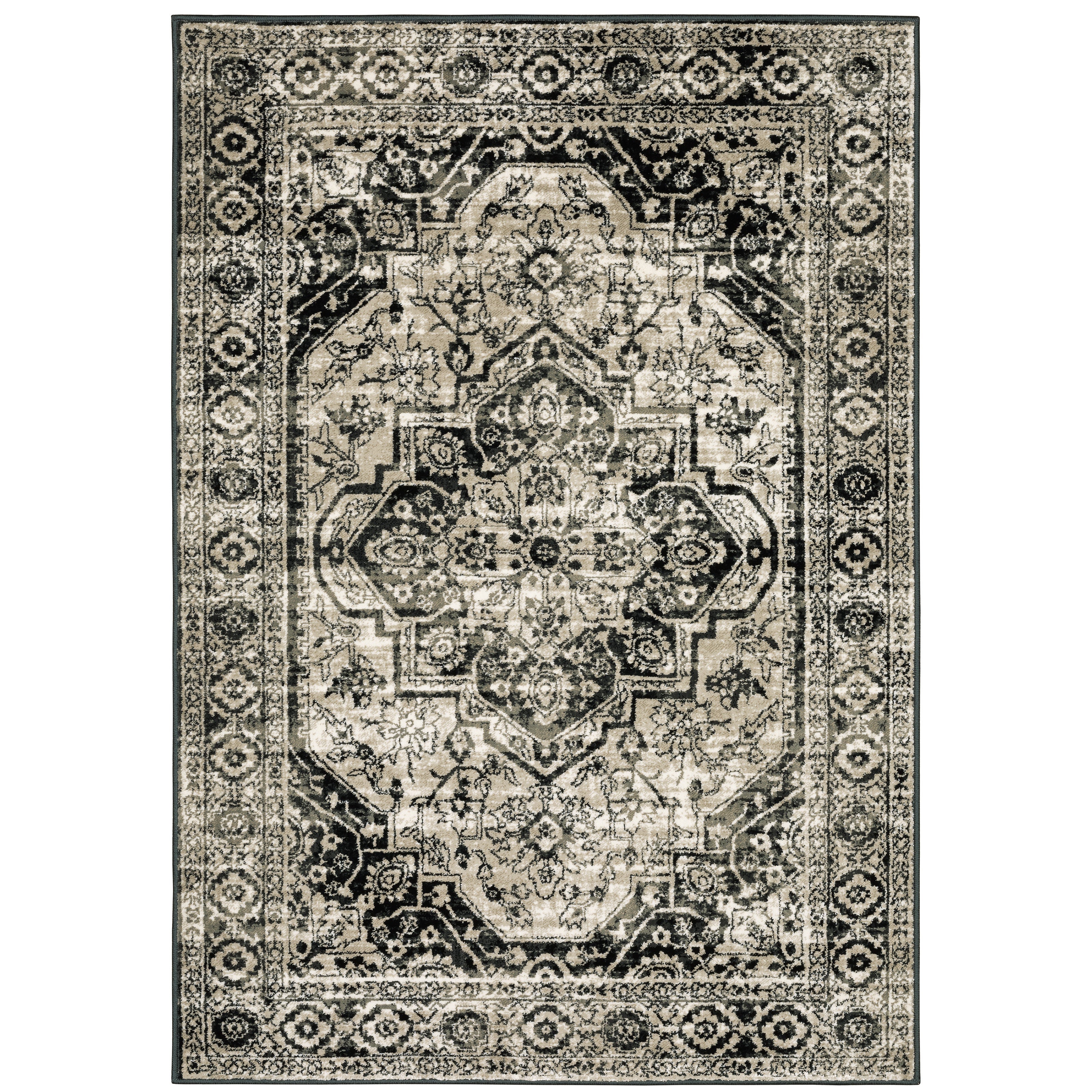 Oriental Weavers Georgia 429G Grey/Black Area Rug
