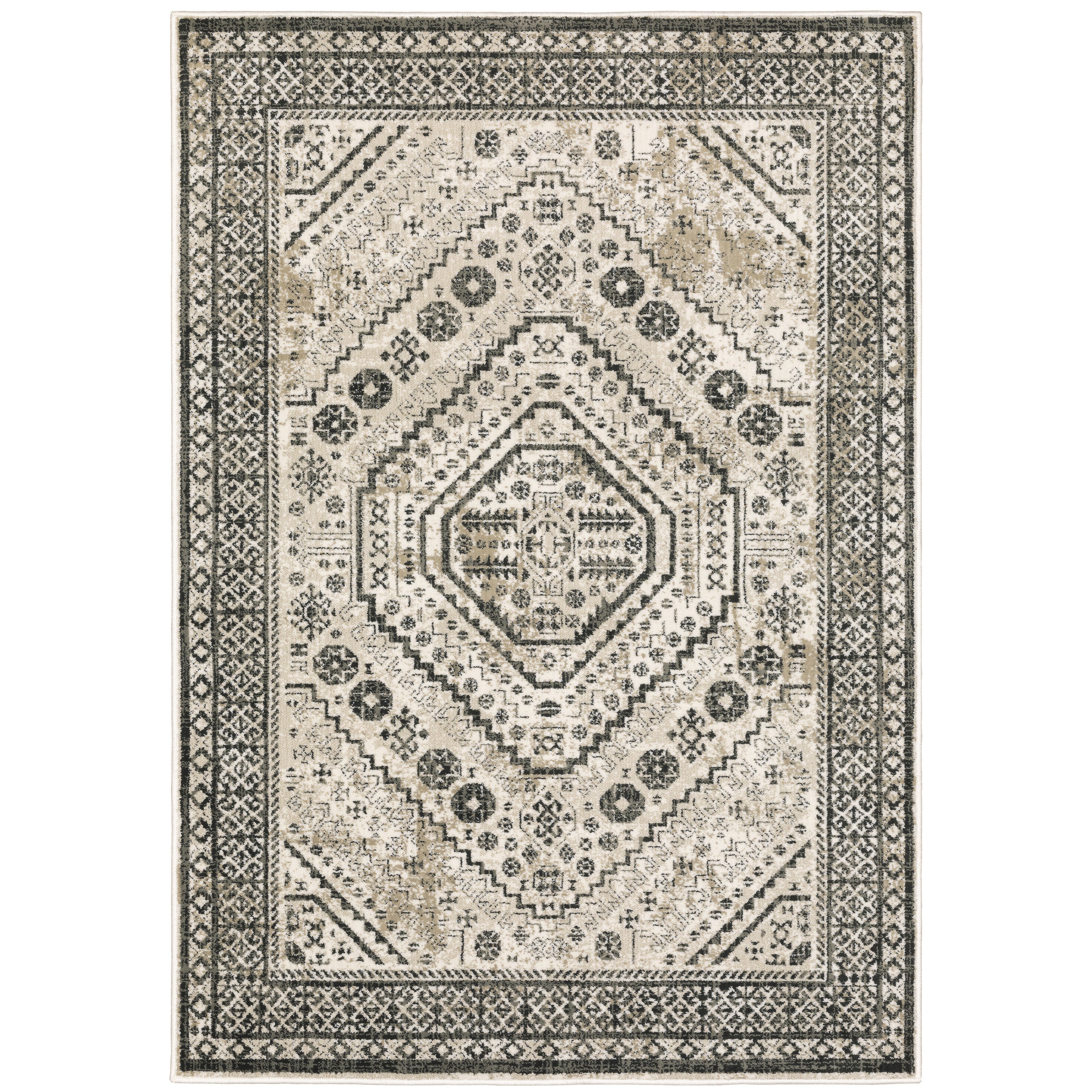 Oriental Weavers Georgia 659C Ivory/Grey Area Rug