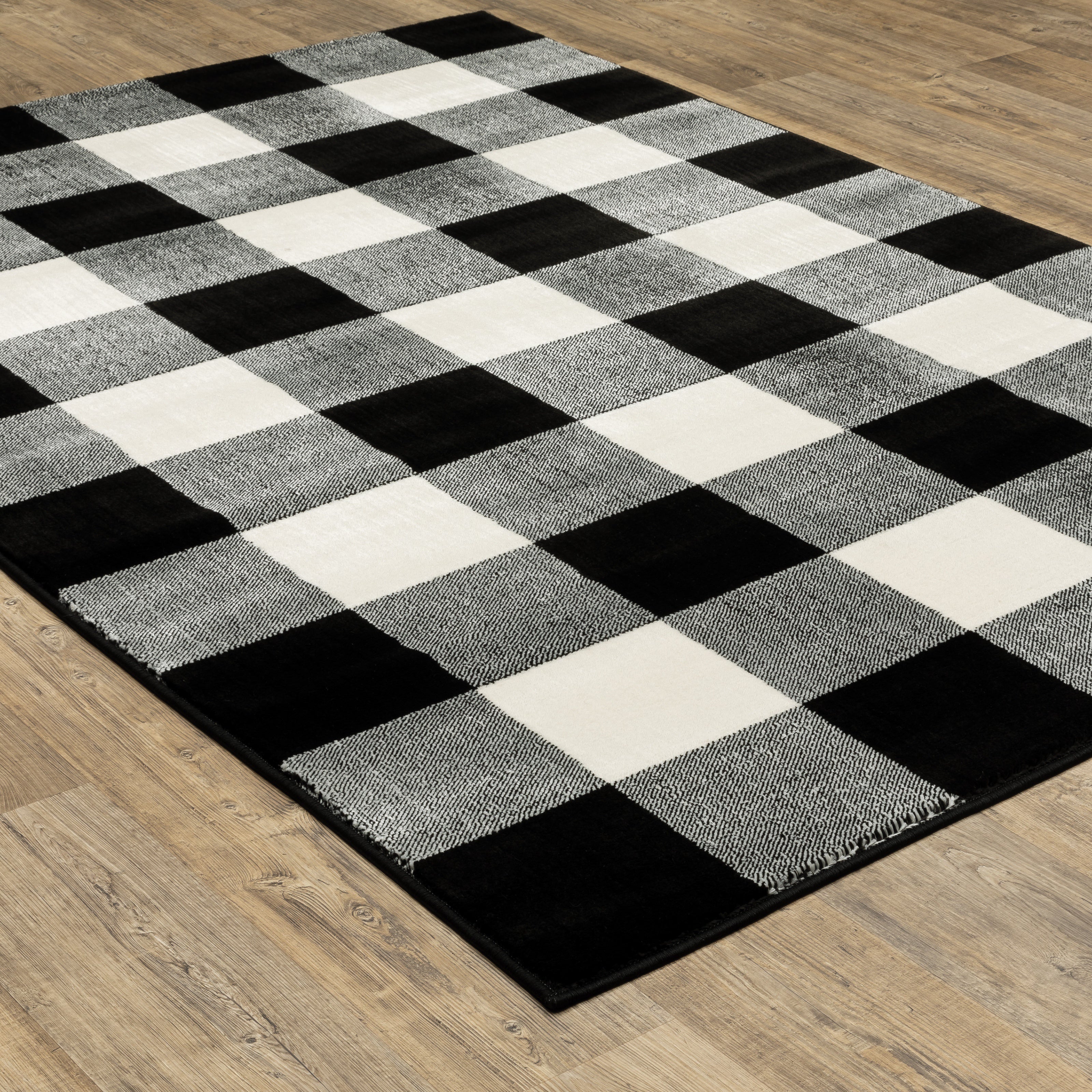Oriental Weavers Georgia 678D Black/Ivory Area Rug