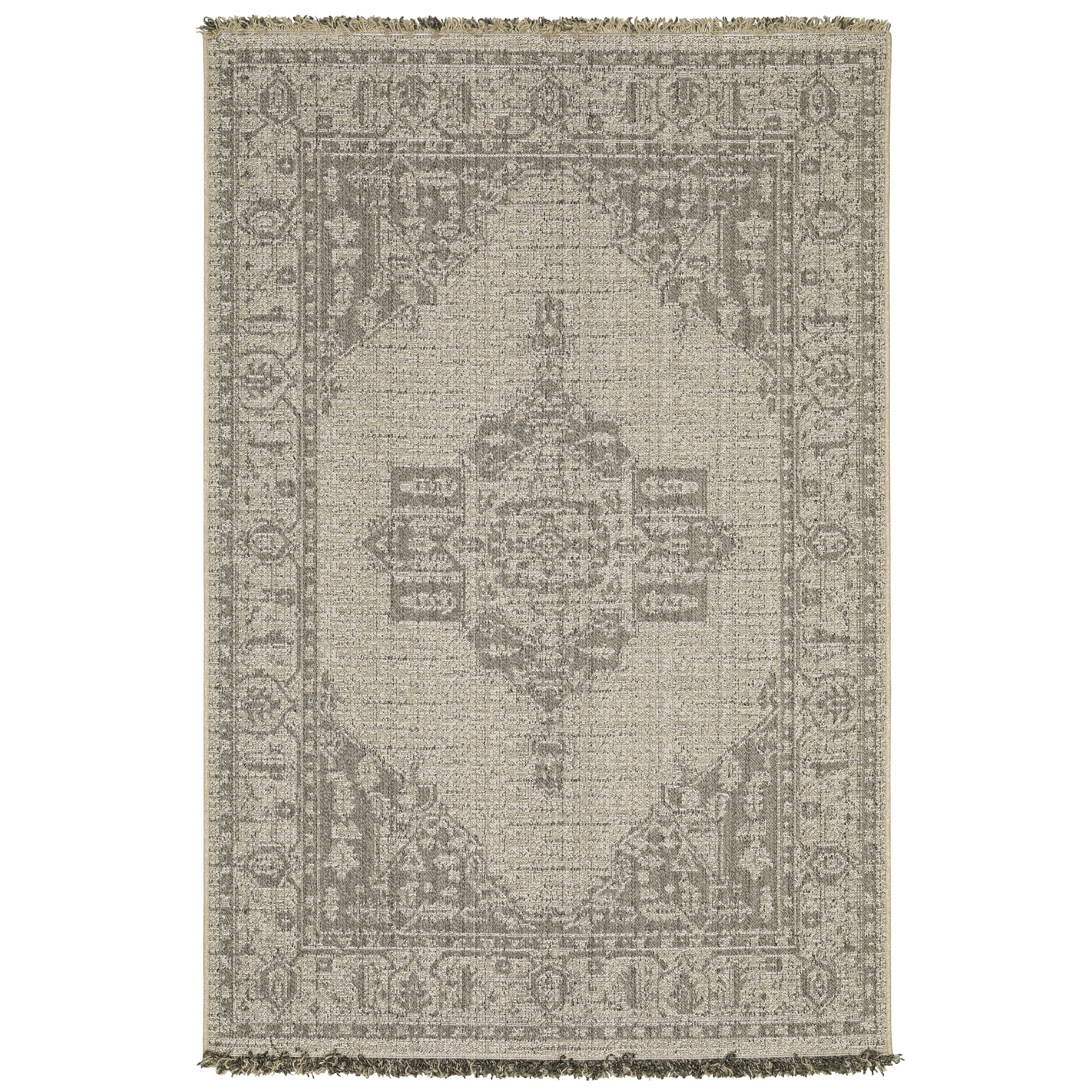 Oriental Weavers Gillian 5094X Beige/Black Area Rug