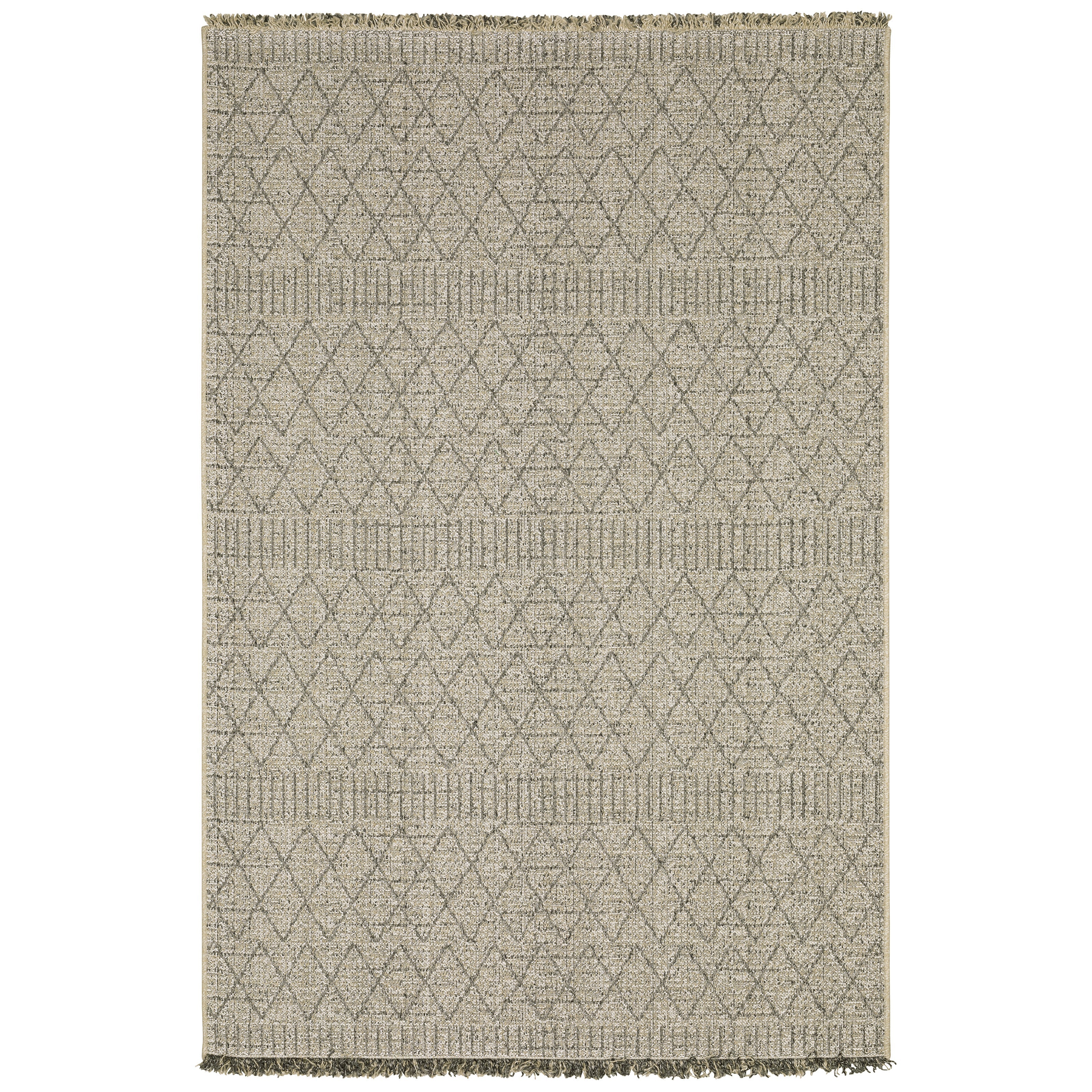 Oriental Weavers Gillian 5560J Beige/Black Area Rug