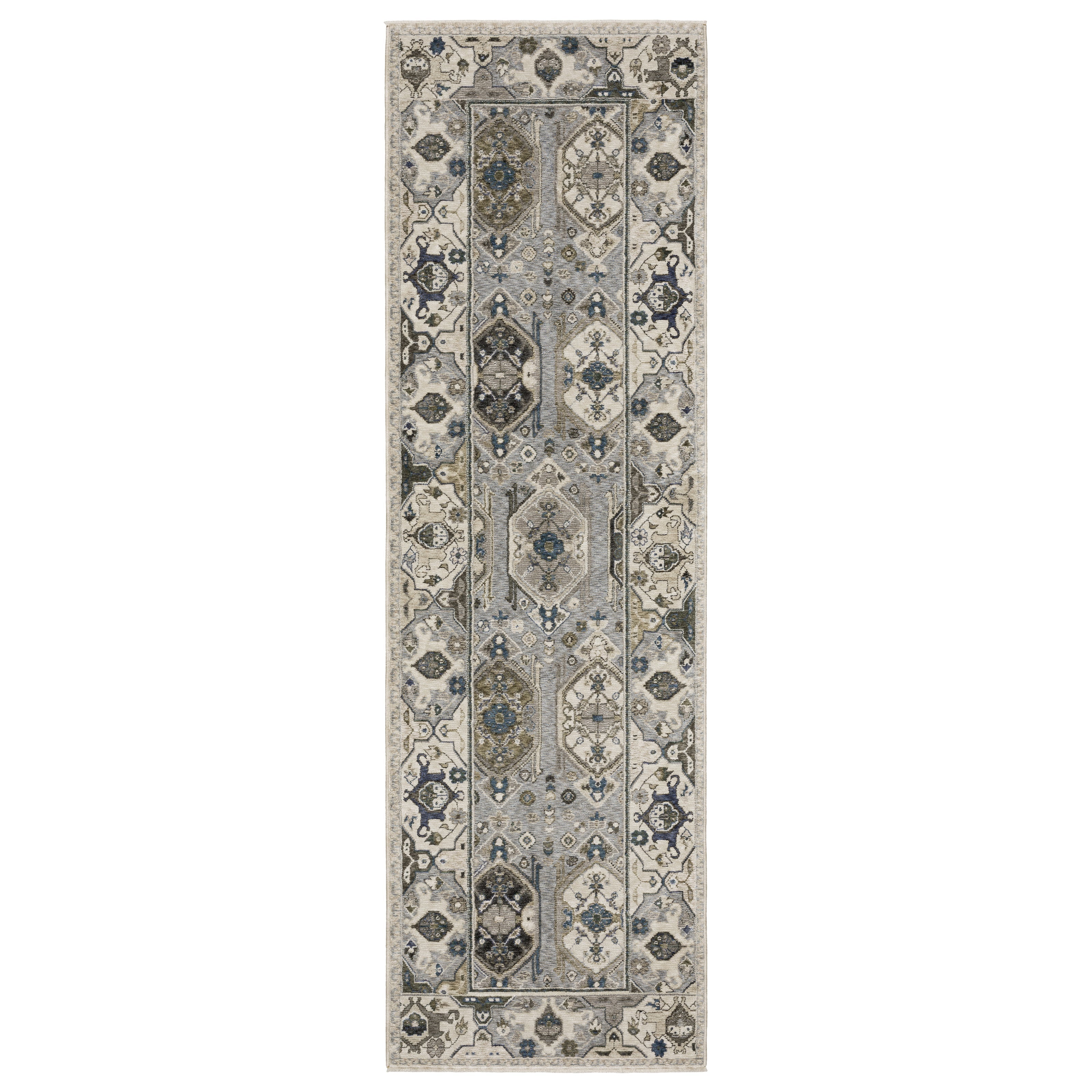 Oriental Weavers Hastings HA04U Ivory/Blue Area Rug
