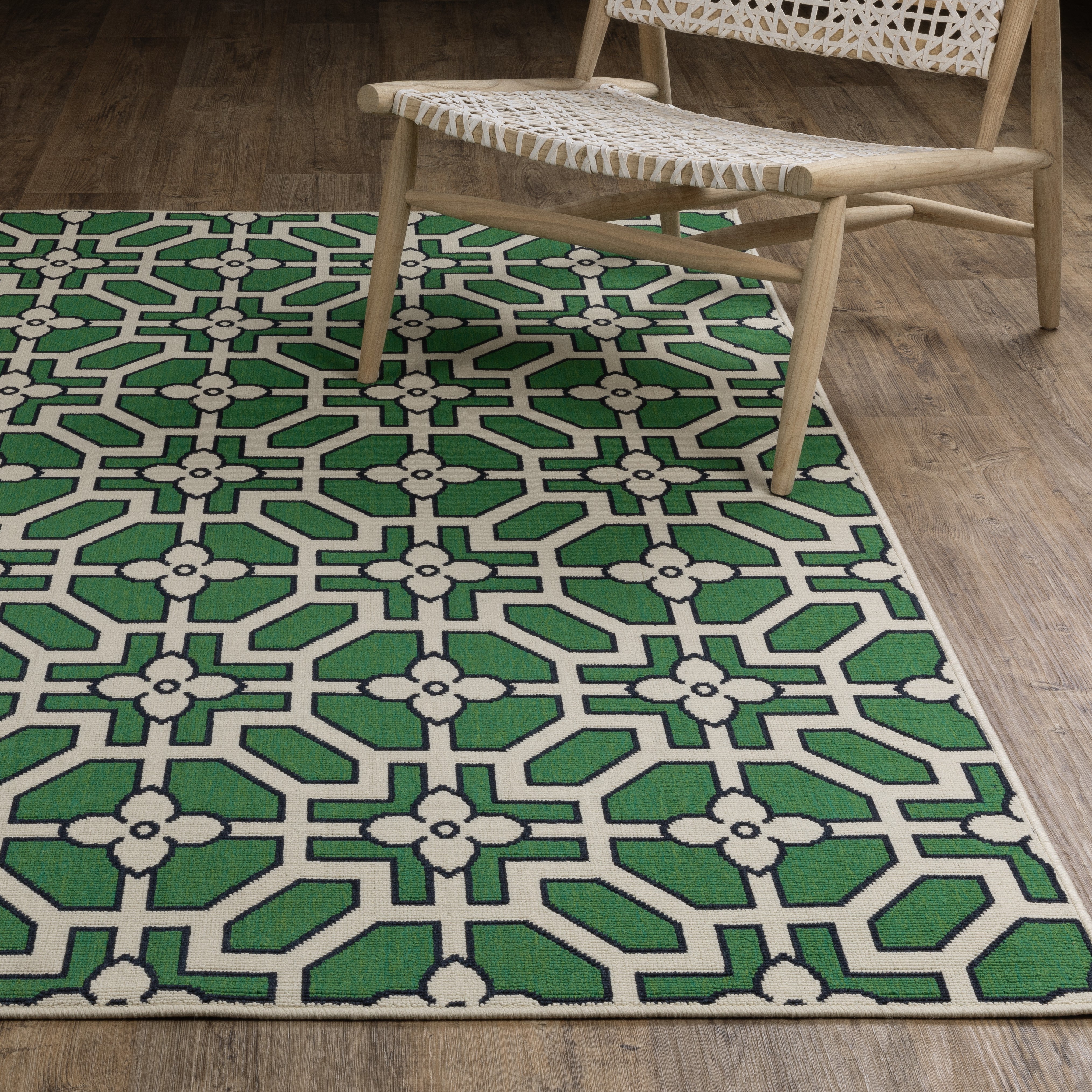 Oriental Weavers Havana HAV01 Ivory/Green Area Rug