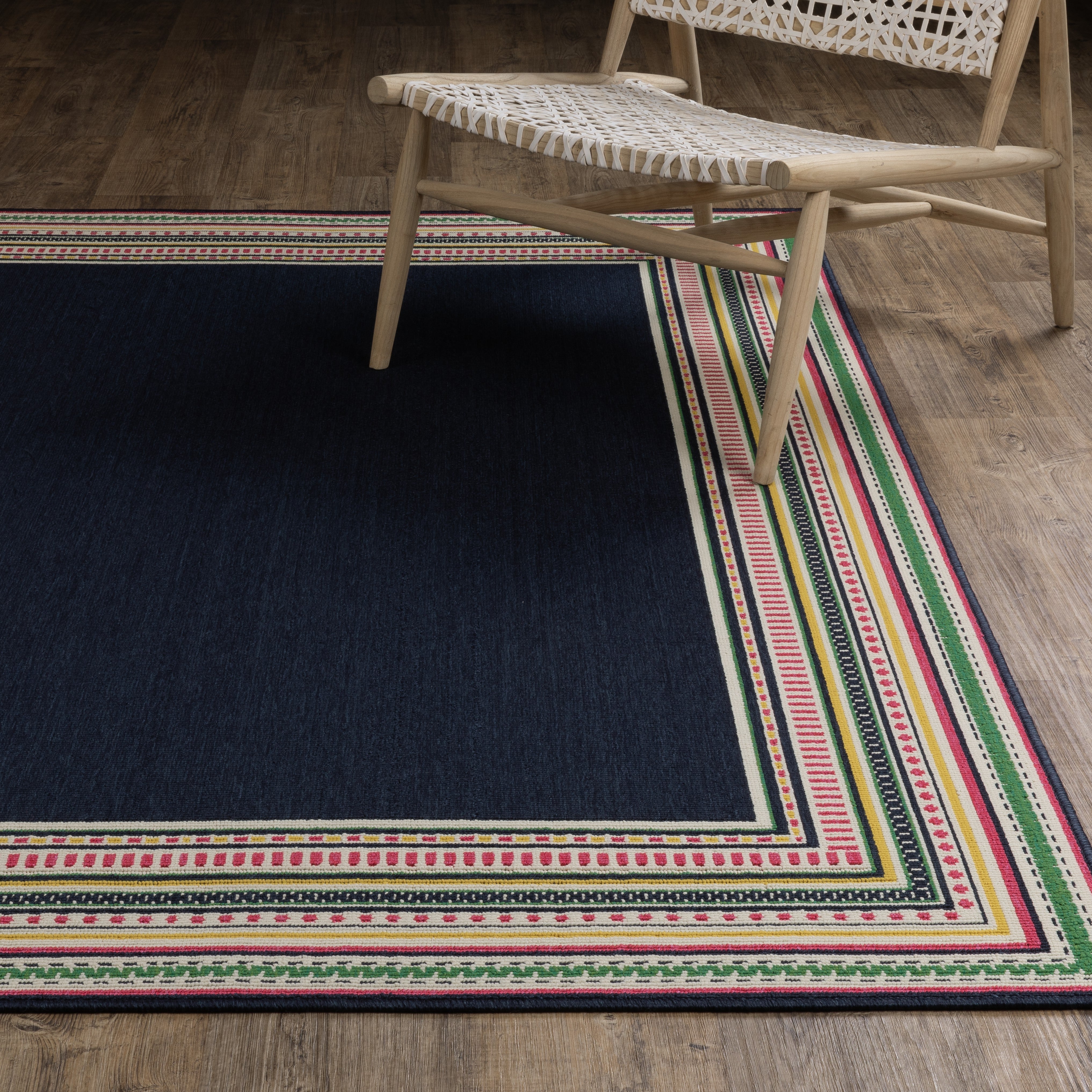 Oriental Weavers Havana HAV06 Navy/Multi Area Rug