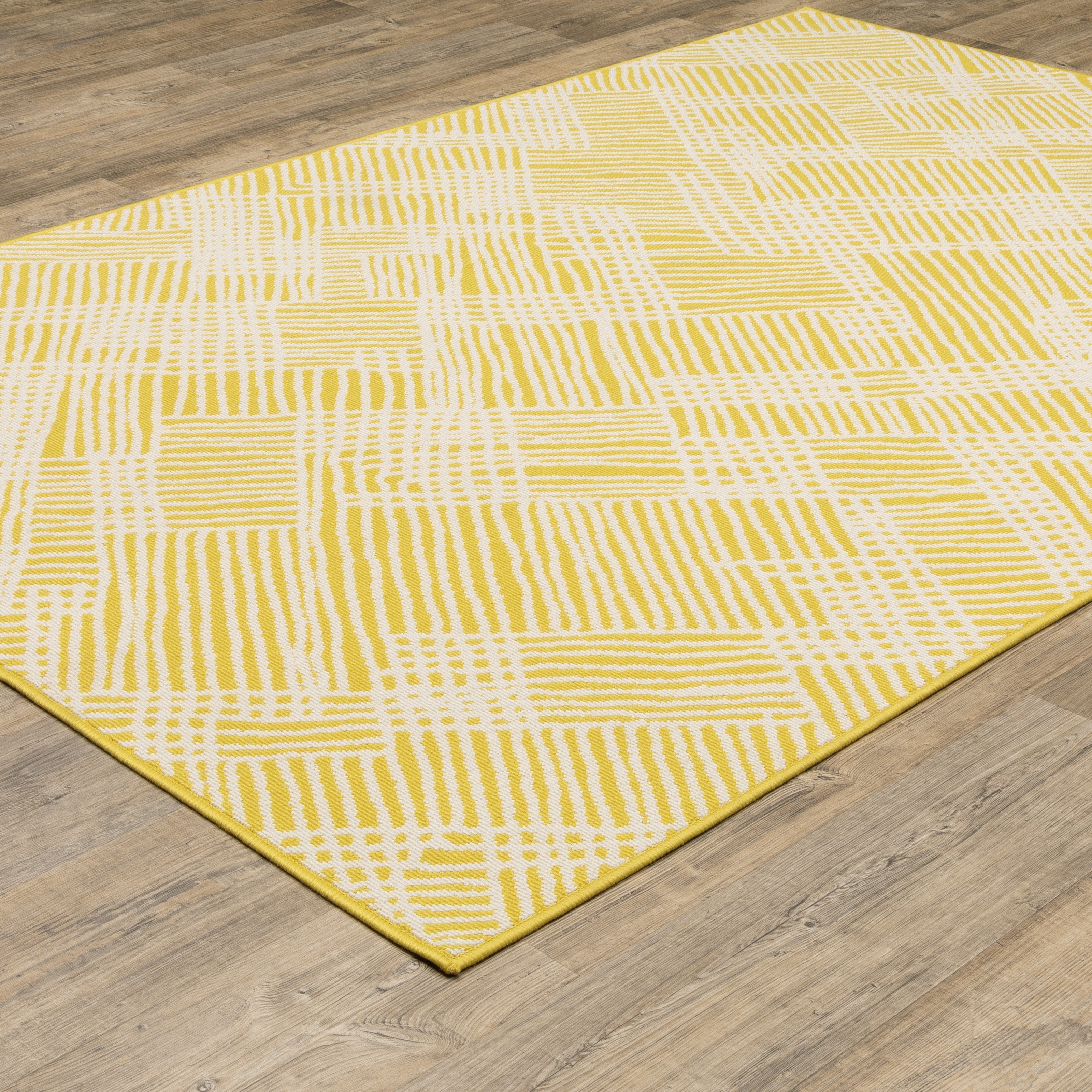 Oriental Weavers Havana HAV08 Yellow/Ivory Area Rug