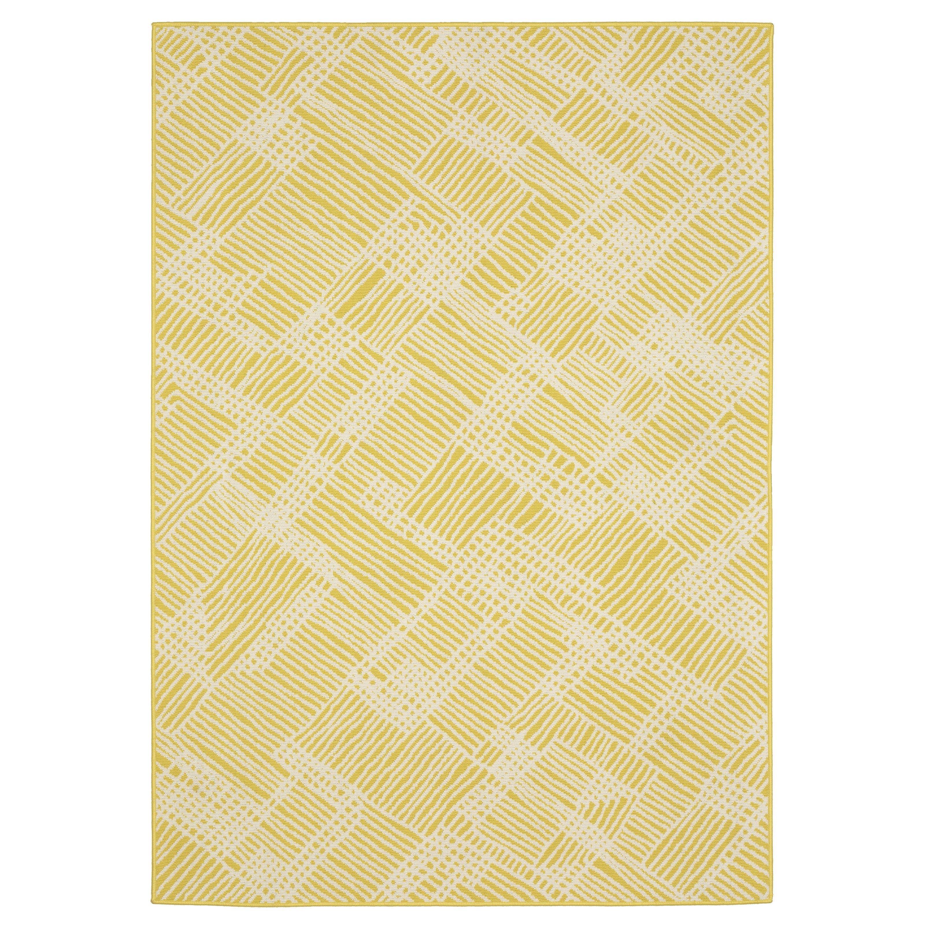 Oriental Weavers Havana HAV08 Yellow/Ivory Area Rug