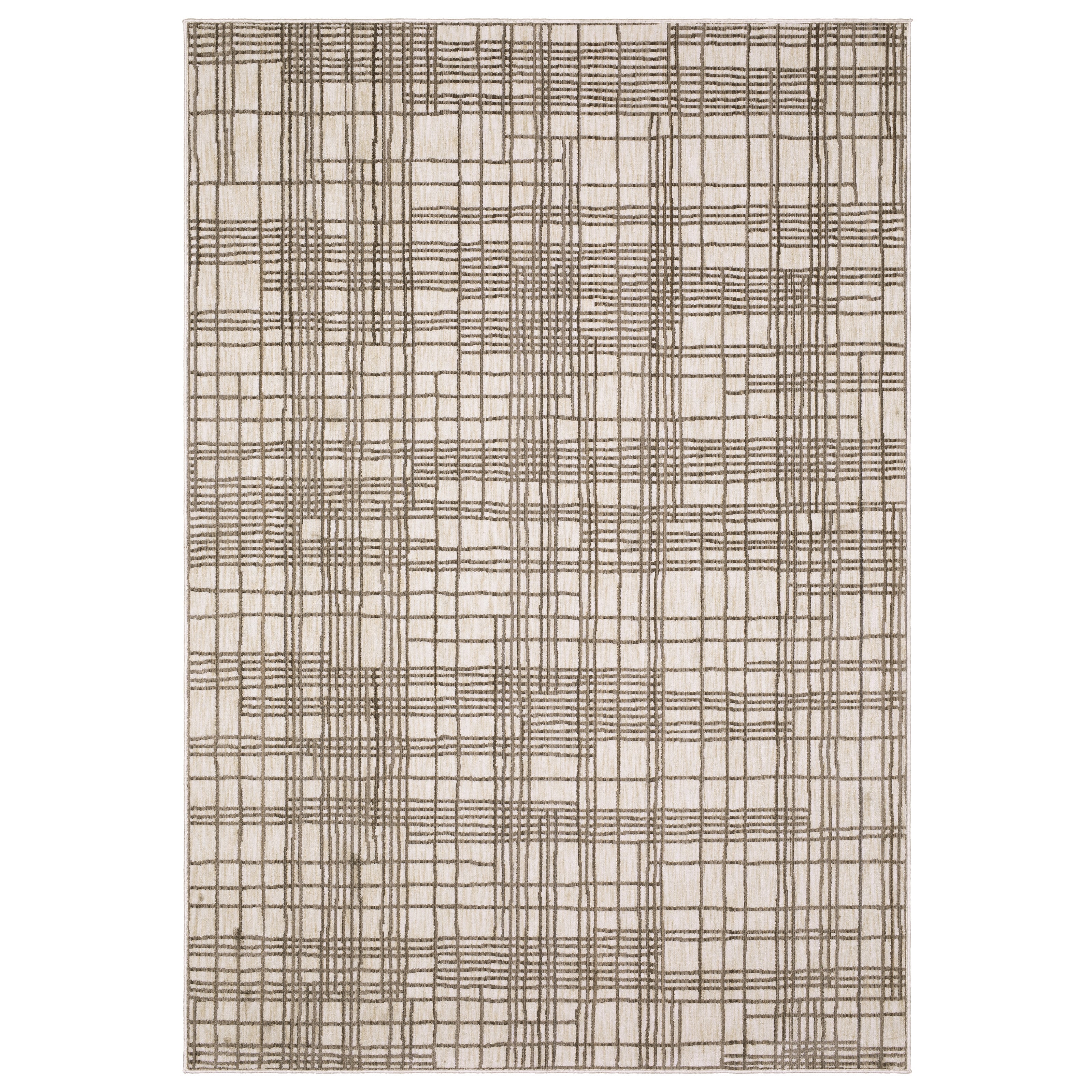 Oriental Weavers Hunter HNT01 Brown/Beige Area Rug