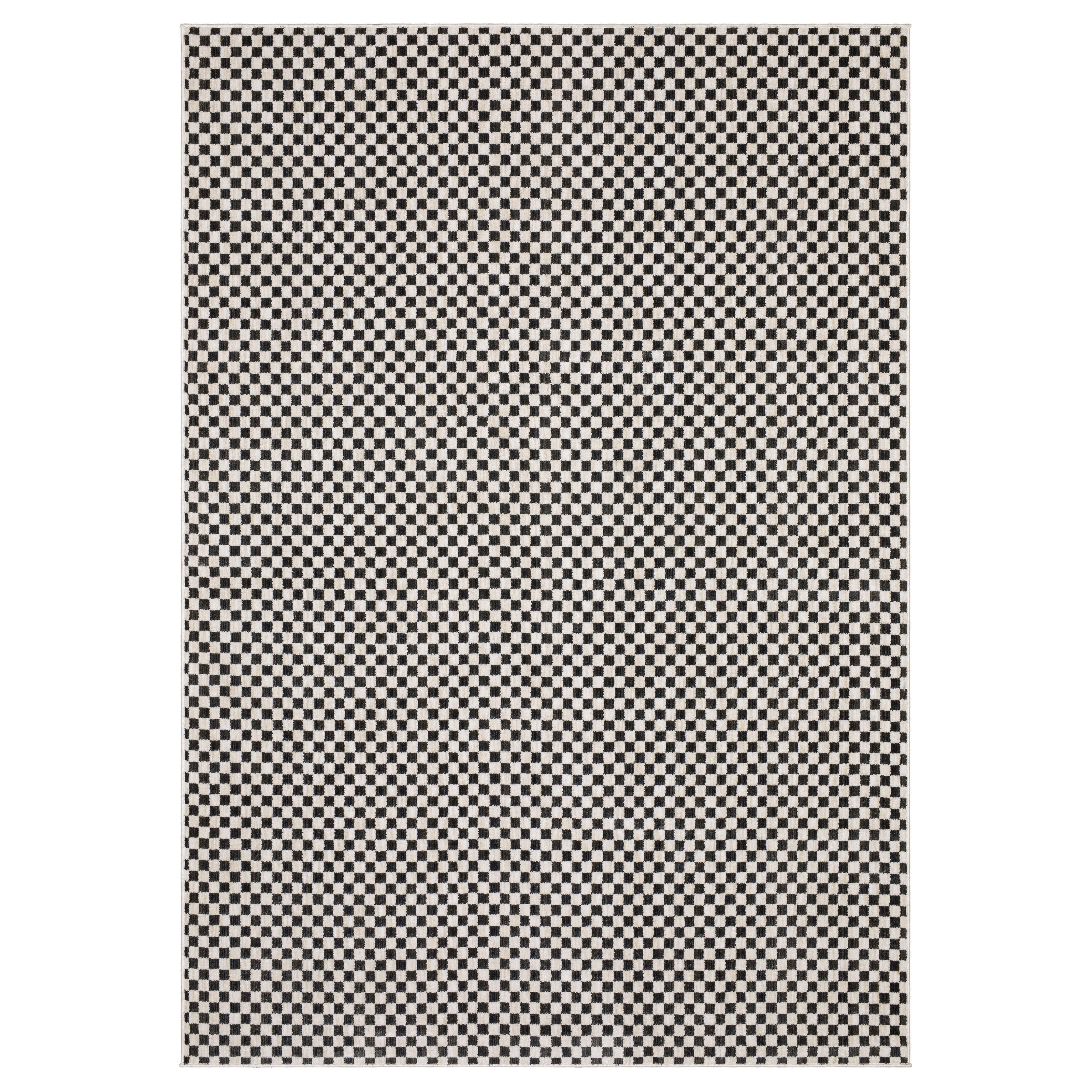 Oriental Weavers Hunter HNT02 Black/Ivory Area Rug