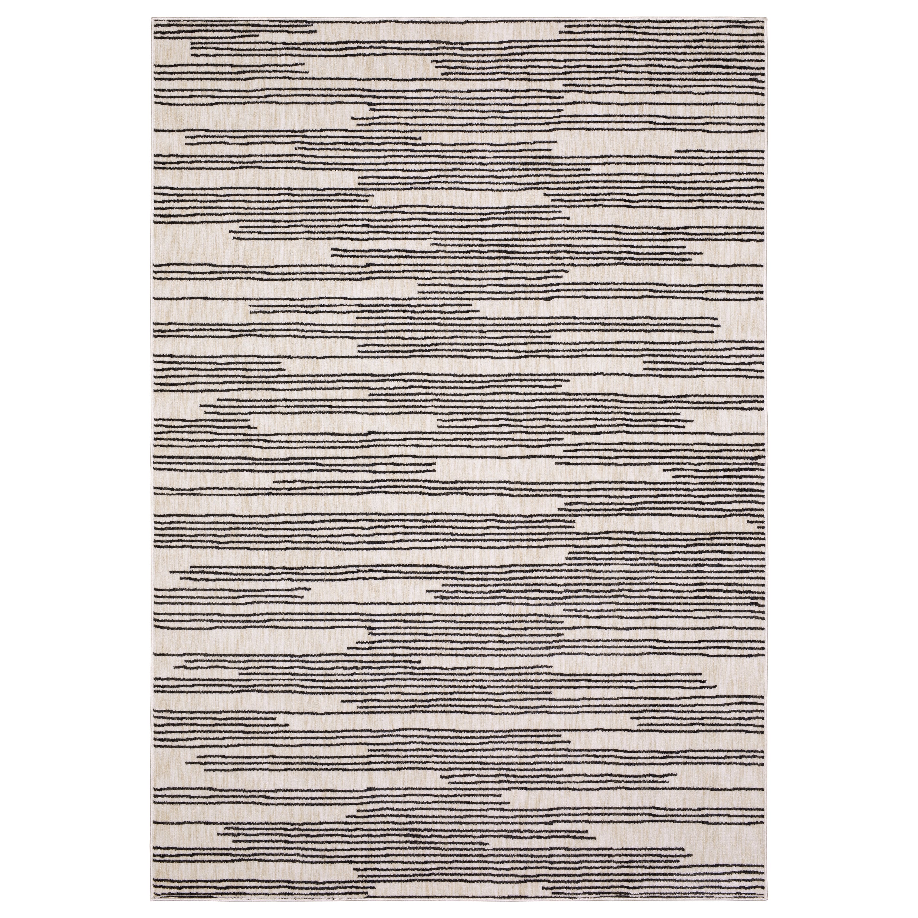 Oriental Weavers Hunter HNT04 Black/Beige Area Rug
