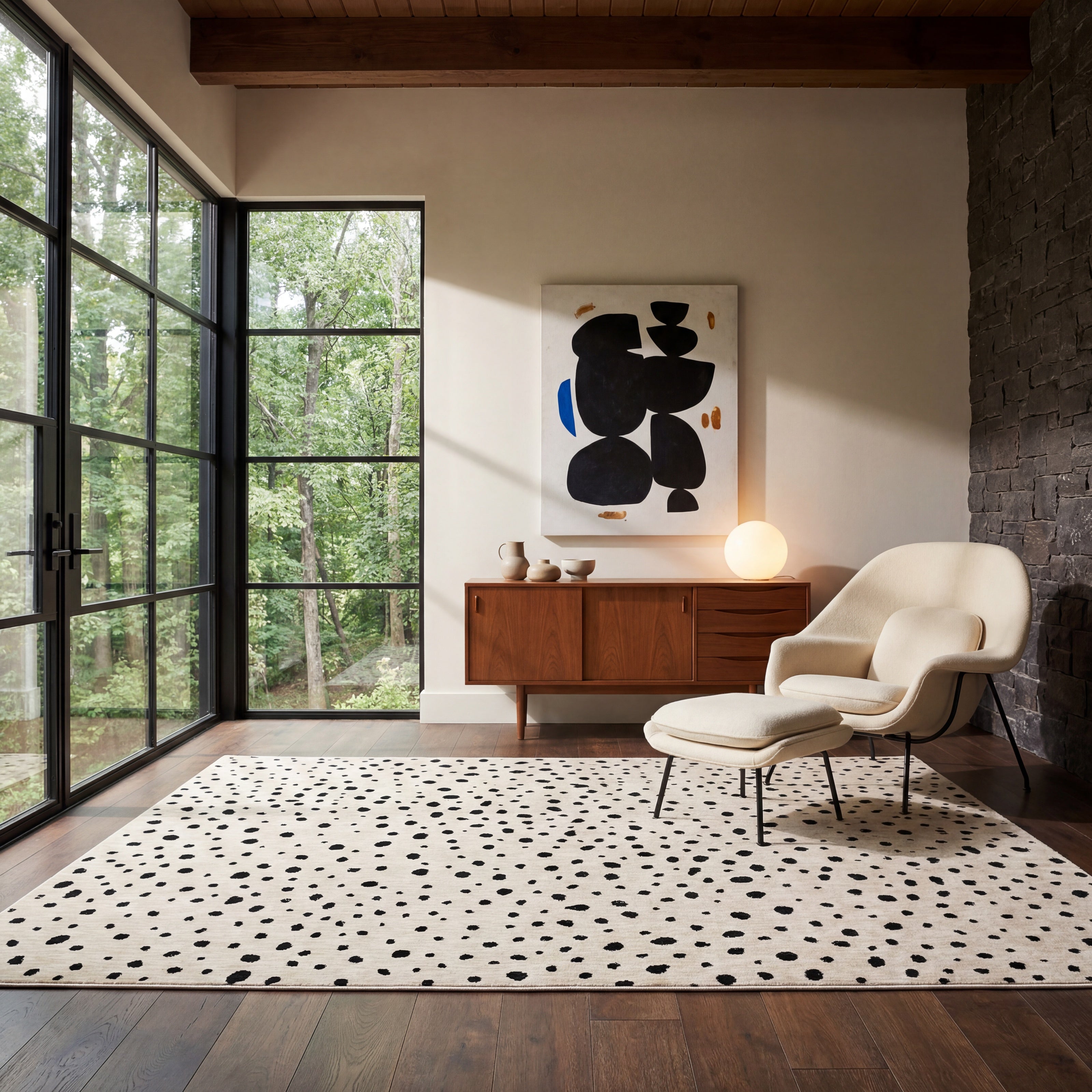 Oriental Weavers Hunter HNT09 Beige/Black Area Rug