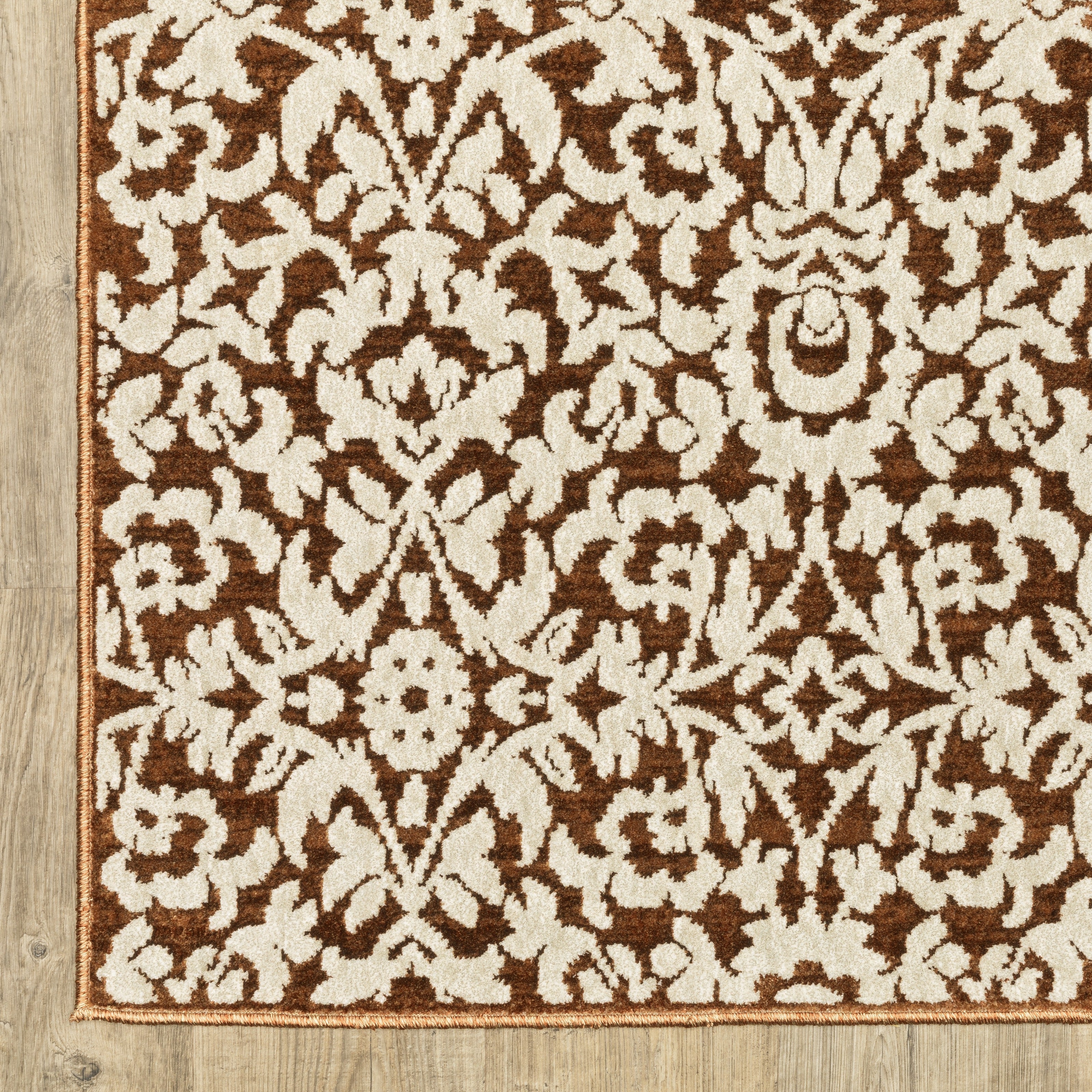 Oriental Weavers Intrigue INT02 Rust/Ivory Area Rug