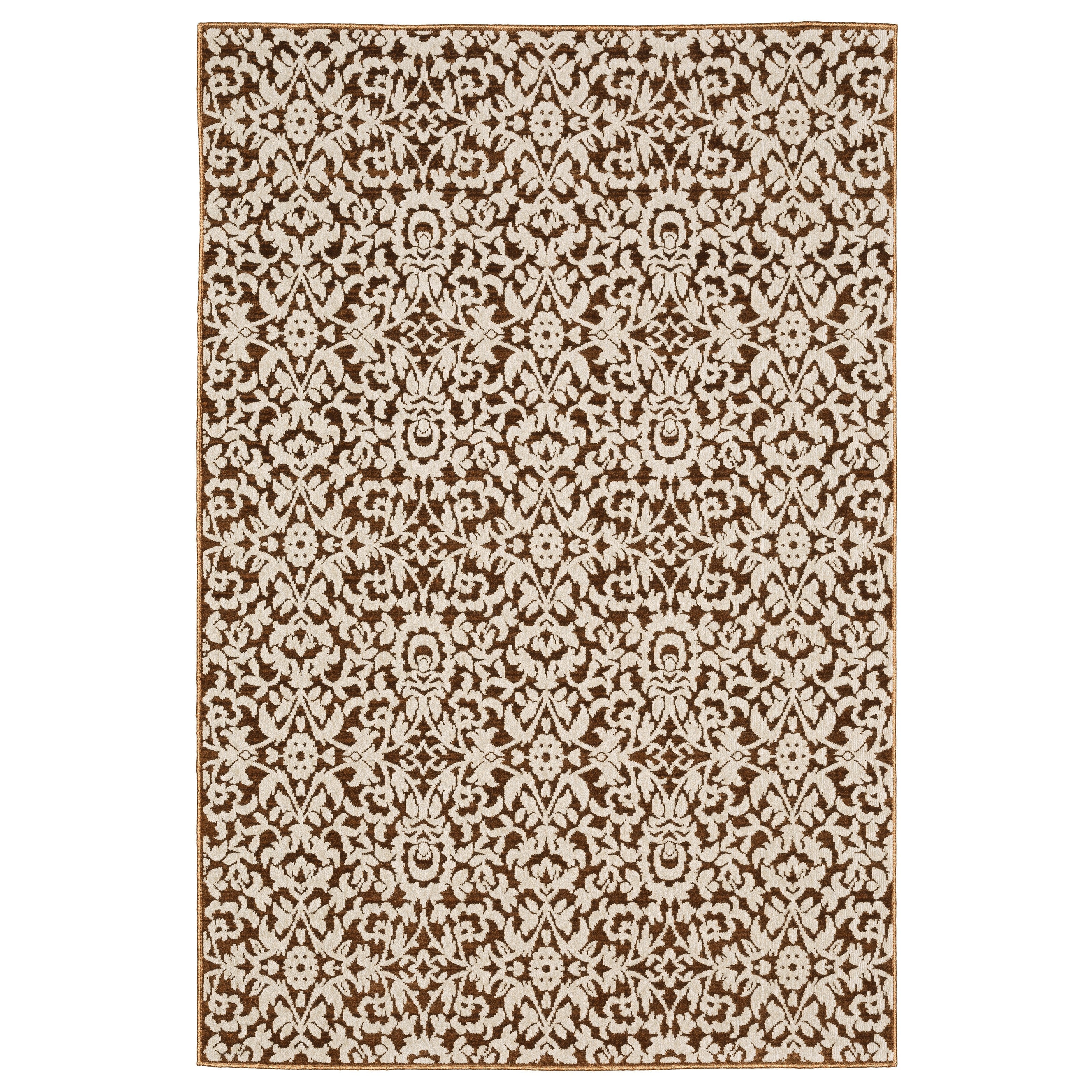 Oriental Weavers Intrigue INT02 Rust/Ivory Area Rug
