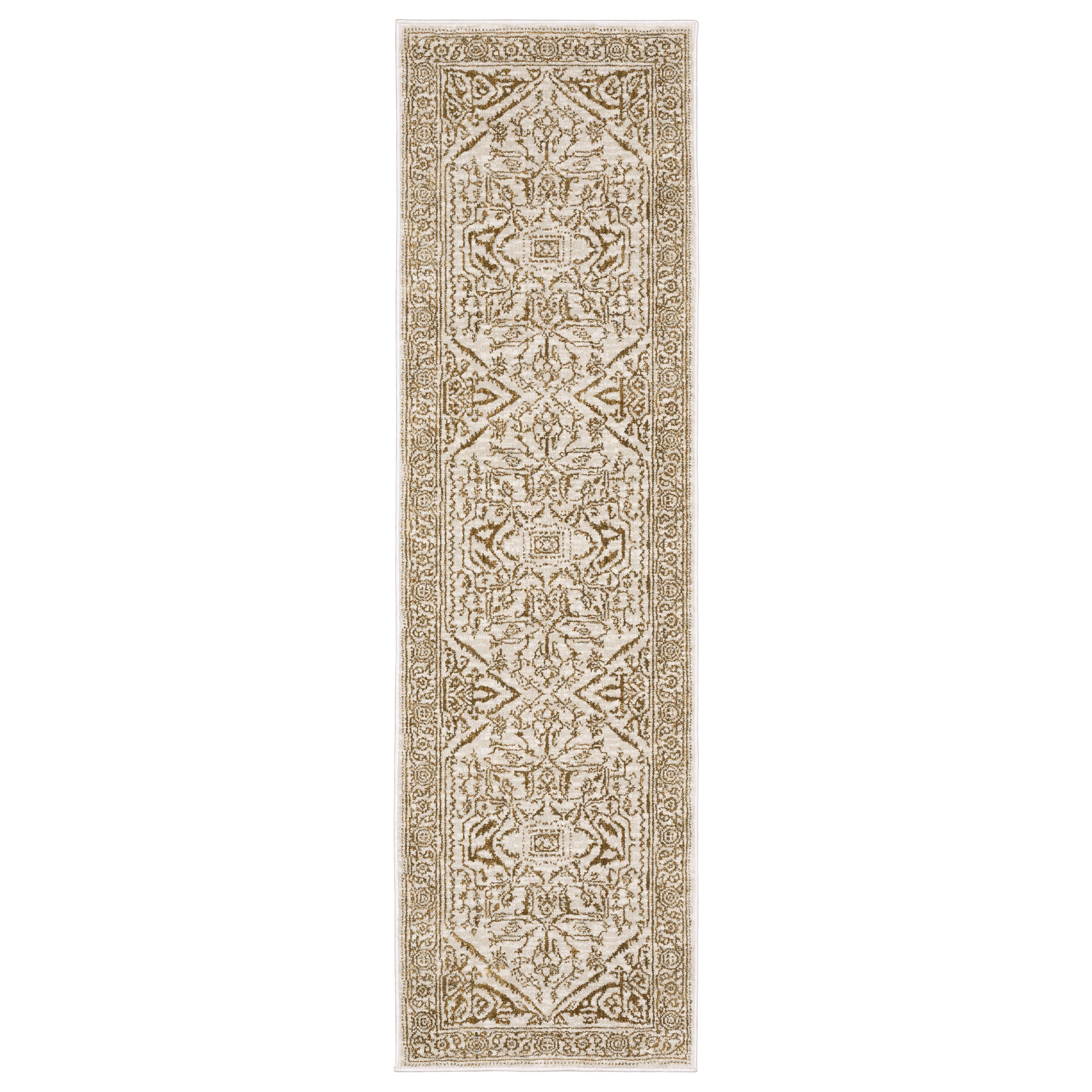 Oriental Weavers Intrigue INT03 Ivory/Gold Area Rug