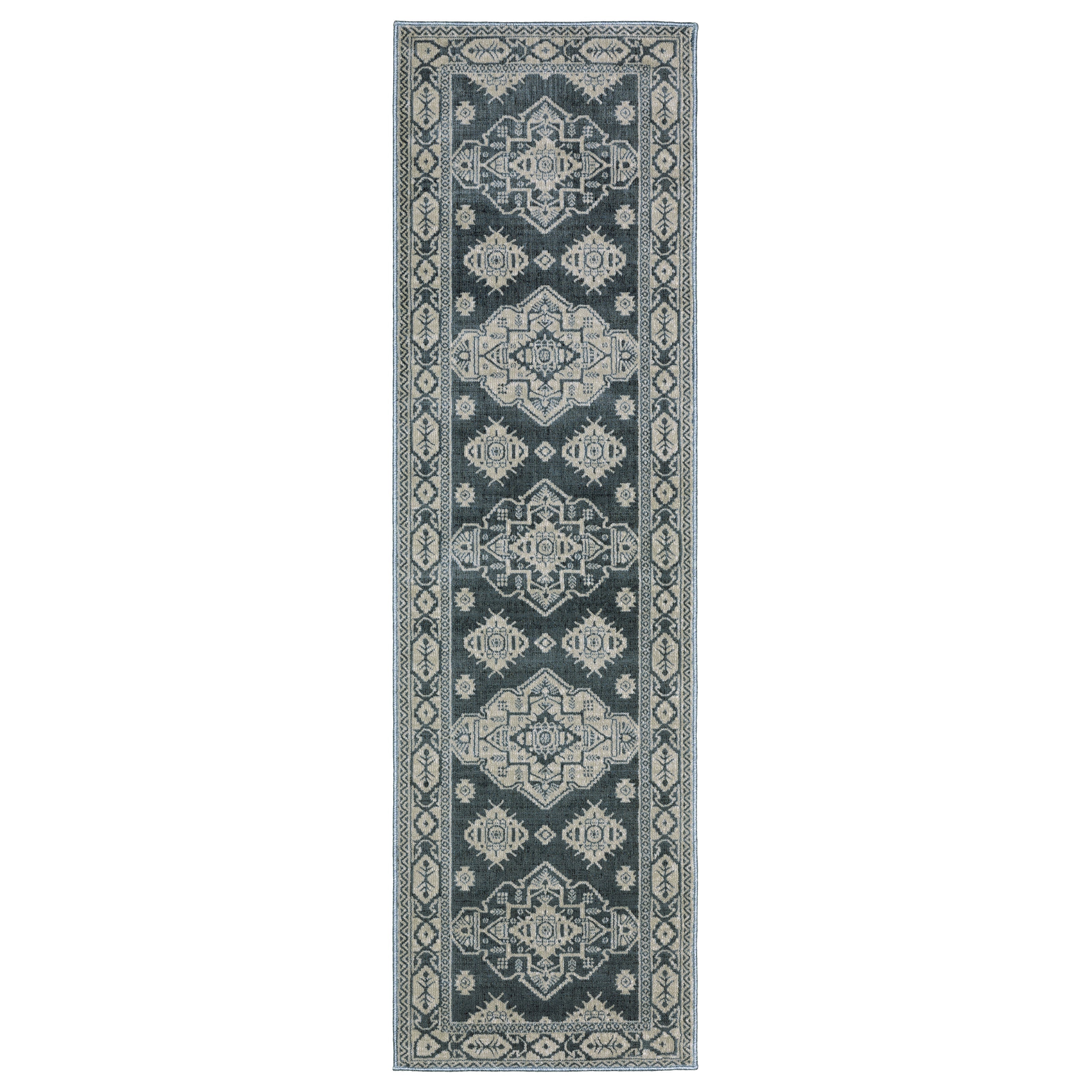 Oriental Weavers Intrigue INT05 Blue/Beige Area Rug