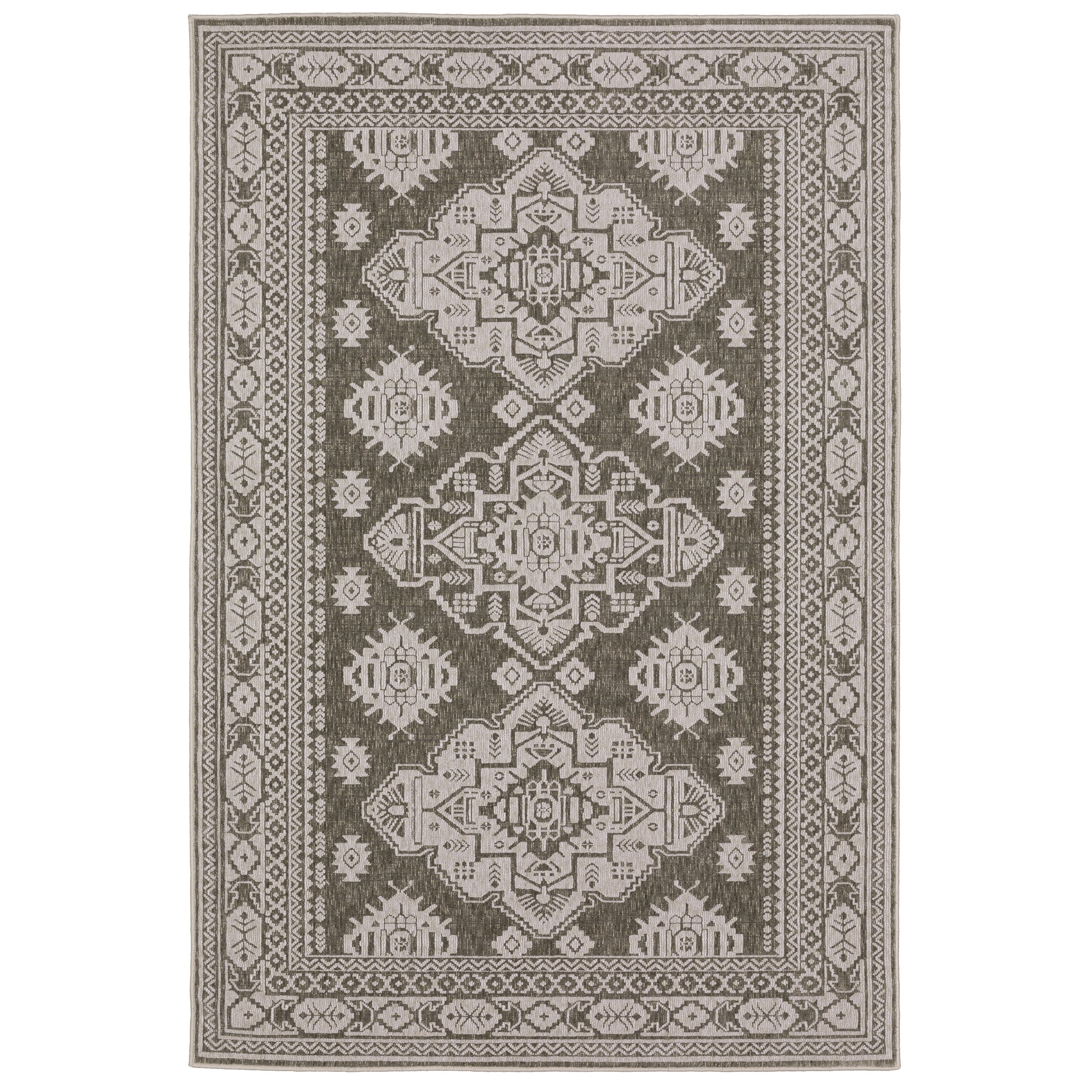 Oriental Weavers Intrigue INT06 Grey/Grey Area Rug