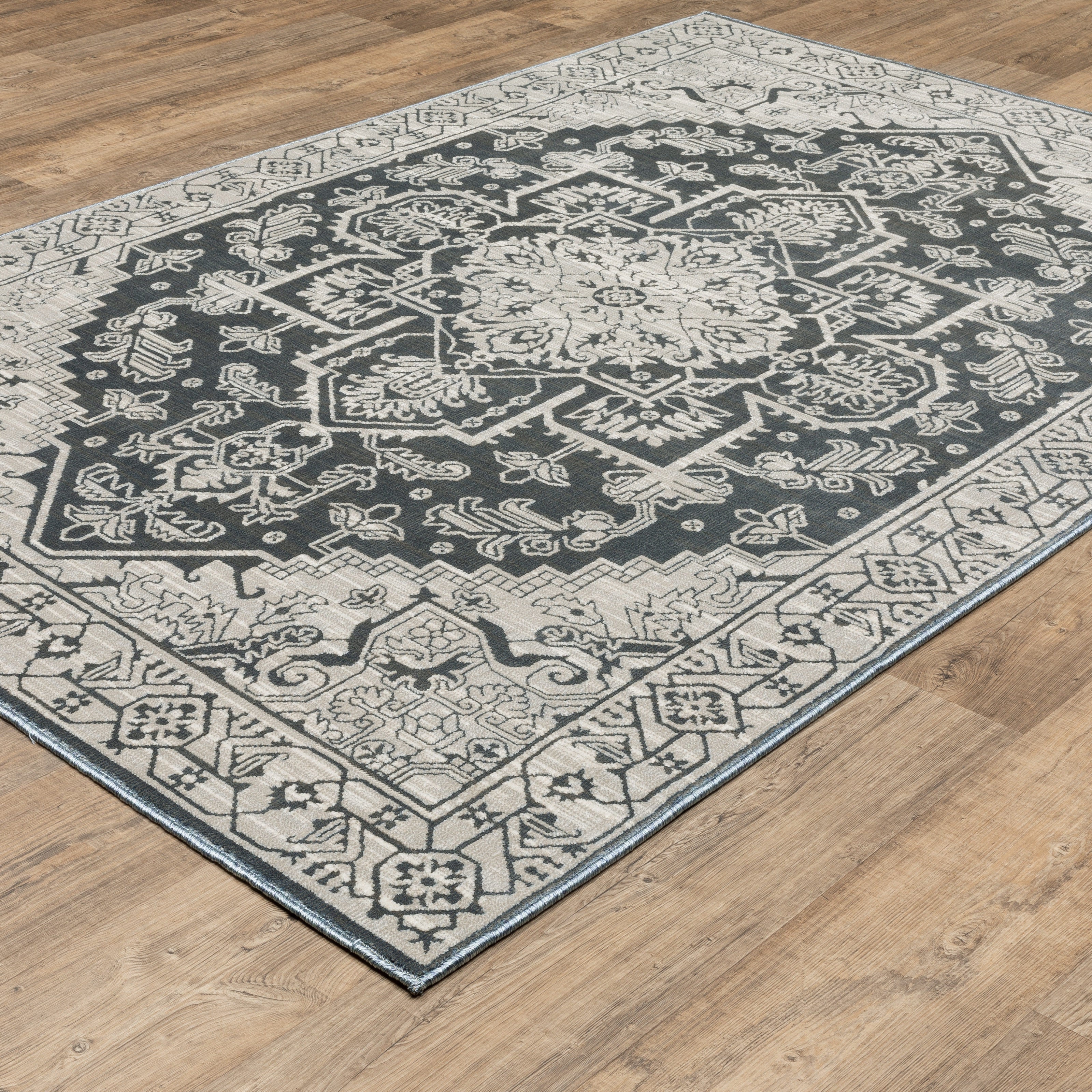 Oriental Weavers Intrigue INT07 Blue/Beige Area Rug